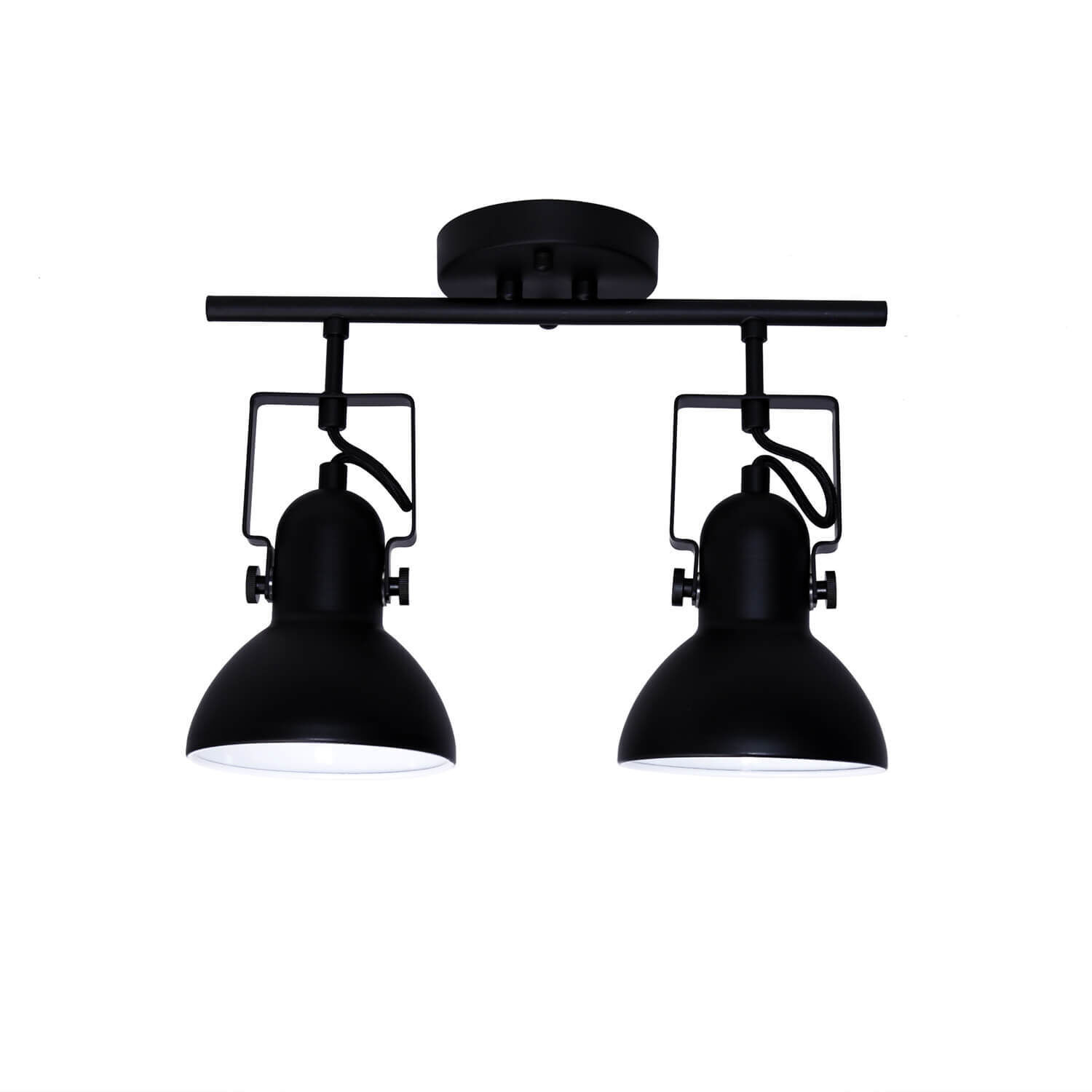 Spot Leuchte Schwarz Metall lang Retro praktisch Leuchte, Deckenleuchte