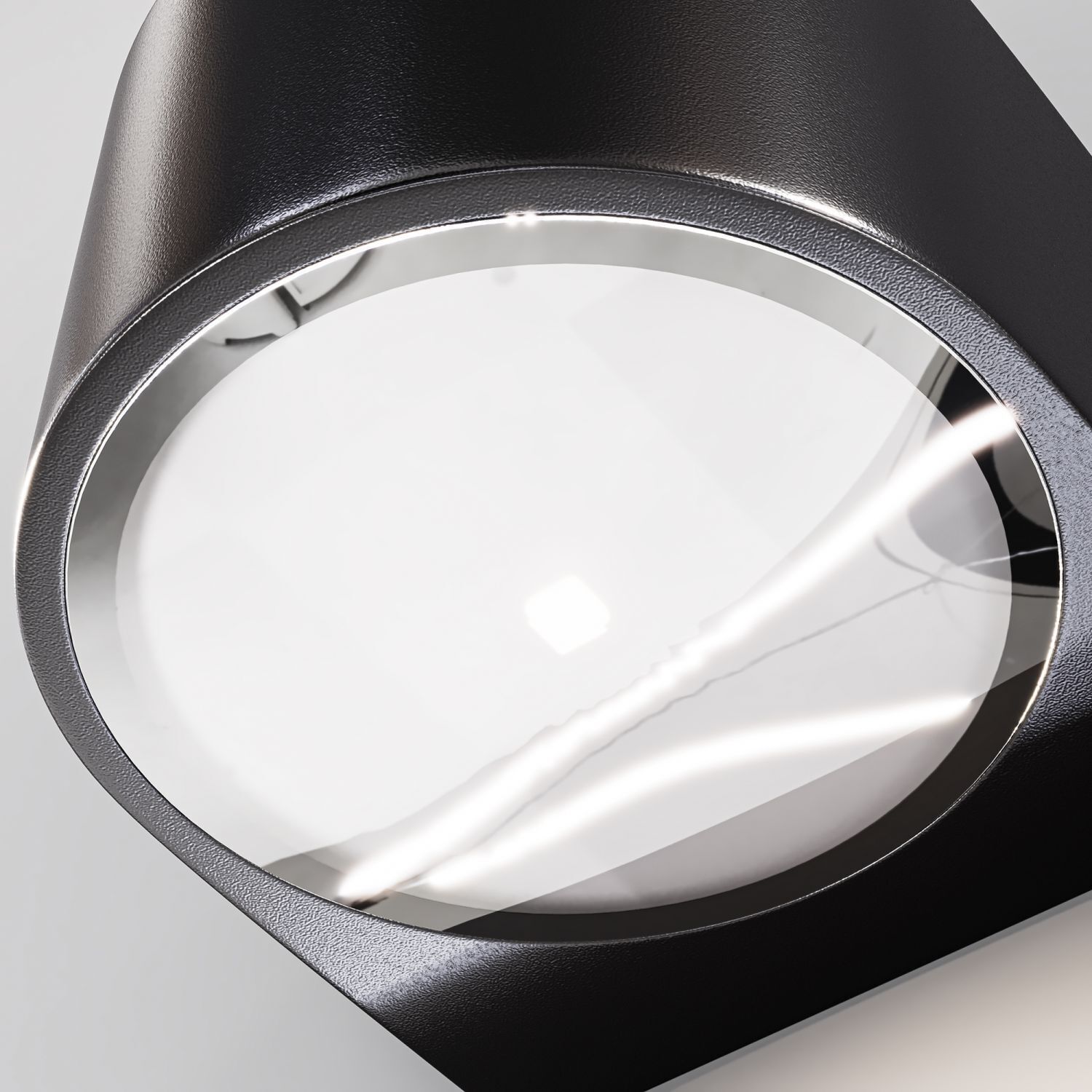 Außenlampe Wand LED Aluminium Glas Up Down 11 cm breit Beleuchtung, Deckenleuchte, Teller, Lampe