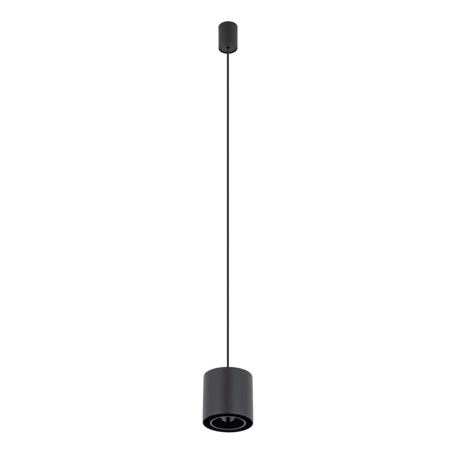 Lampe à suspendre noire en métal GU10 jusqu'à 10 W ronde Ø13 cm