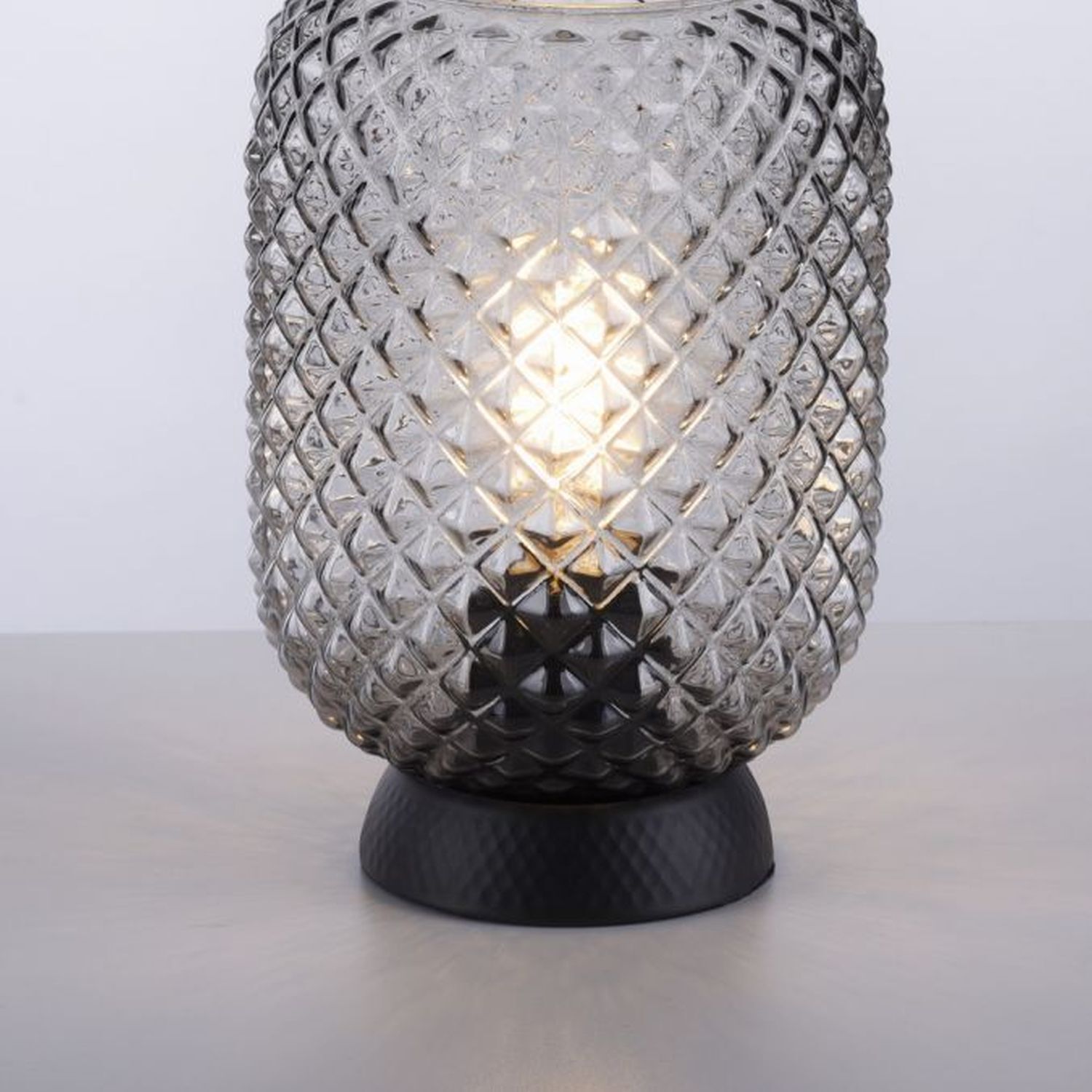 Lampe, Glas, Töpferei, Tischlampe