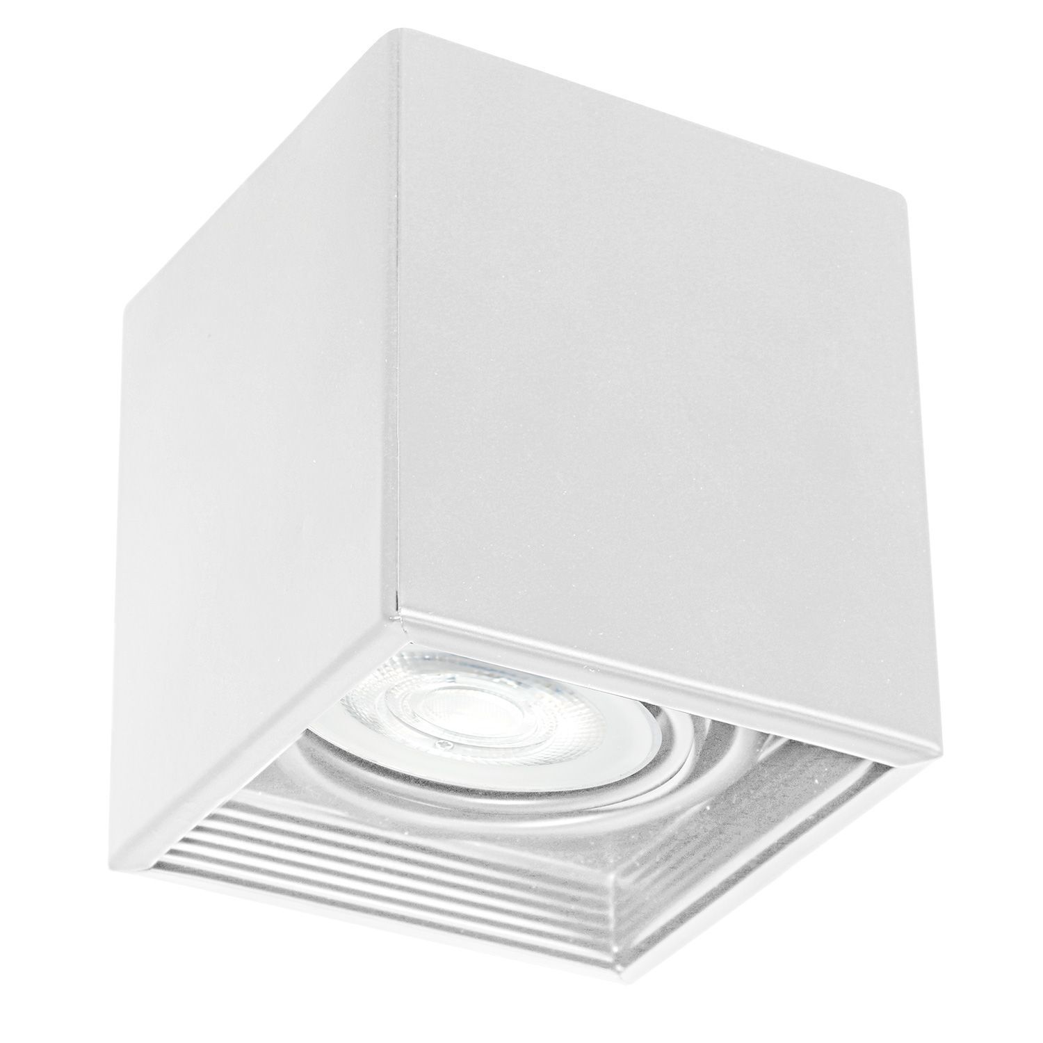 Spot de plafond rectangulaire GU10 Blanc Métal Moderne DOWNLIGHT