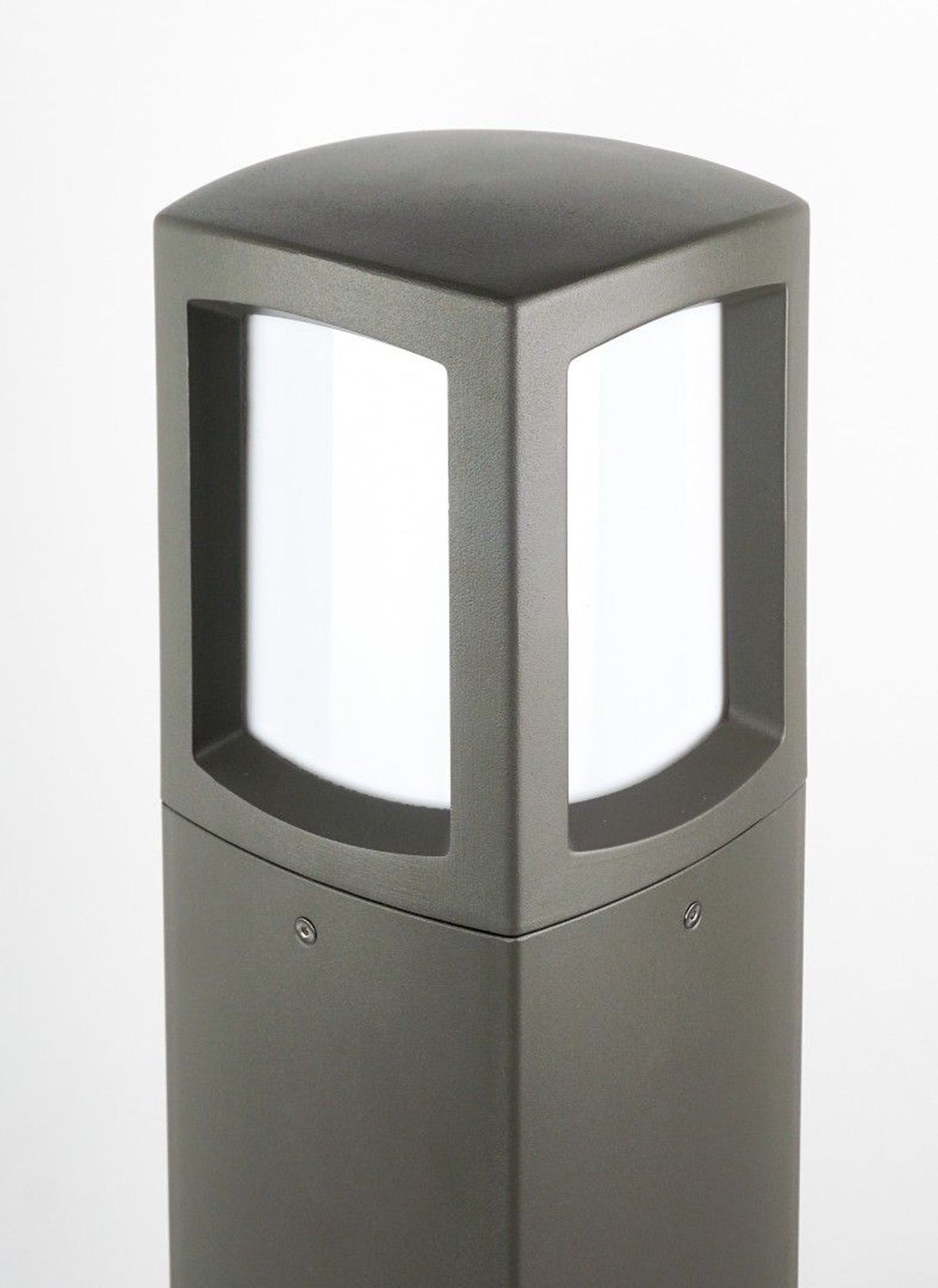 Petite lampe de chemin Gris foncé Aluminium E27 IP65 100 cm Zinn, Kann, Mülleimer