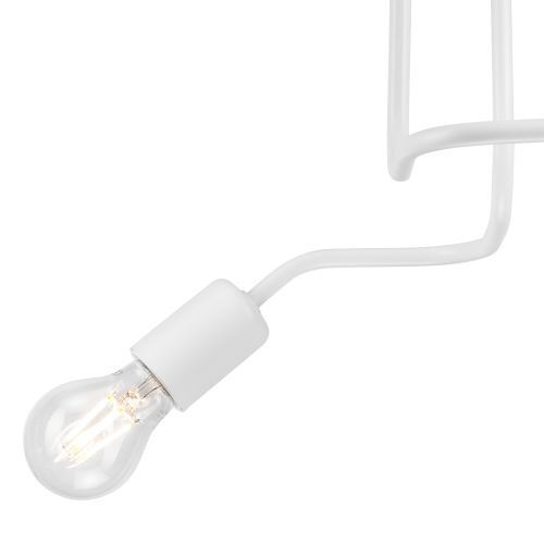Deckenleuchte LIZBETH Weiß Metall Wohnzimmer Lampe