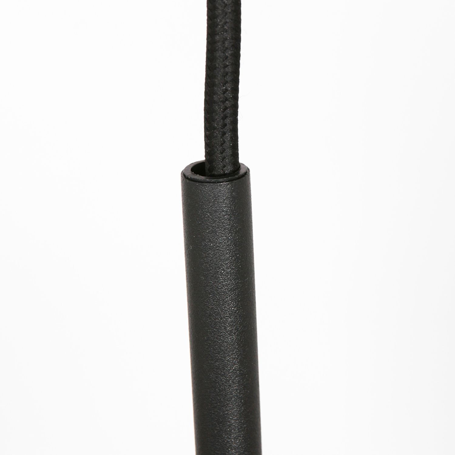 Lampe à suspendre longue en verre gris fumé 120 cm E27 Moderne