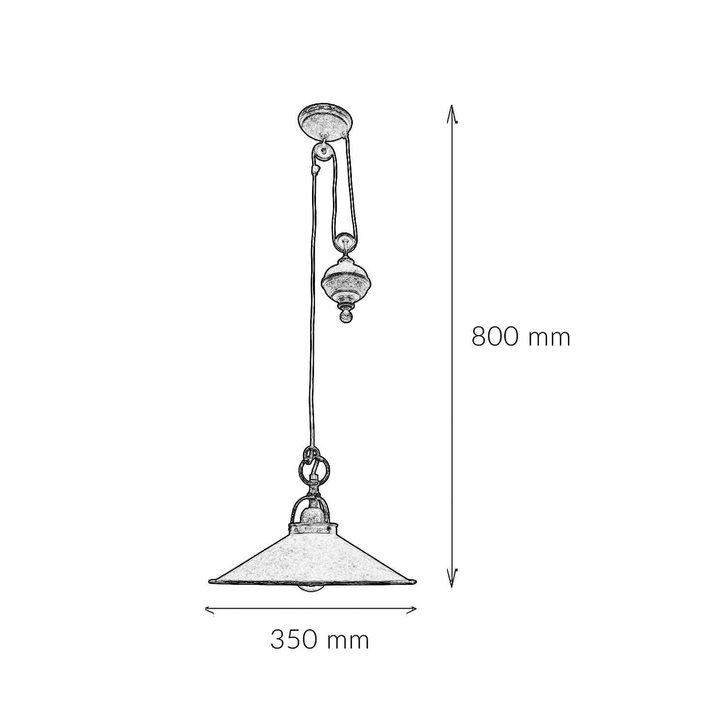Höhenverstellbare Hängeleuchte Rustikal Bronze Antik Drinnen
