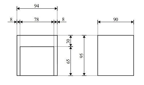 LED Außenleuchte Wand klein B: 9 cm IP44 Haus Eingang