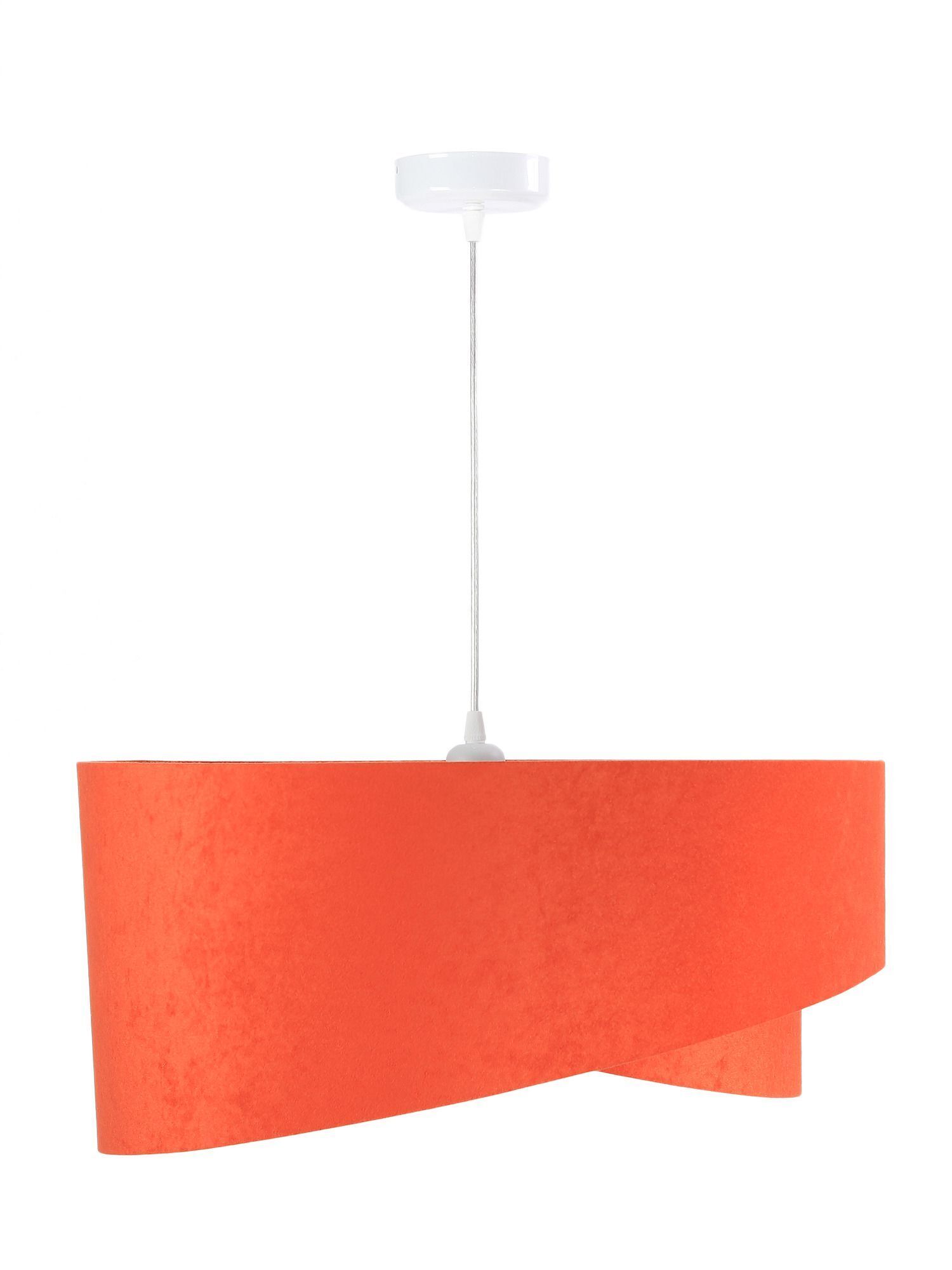 Salon Lampe à suspendre Orange Coloré Tissu rond Ø50cm