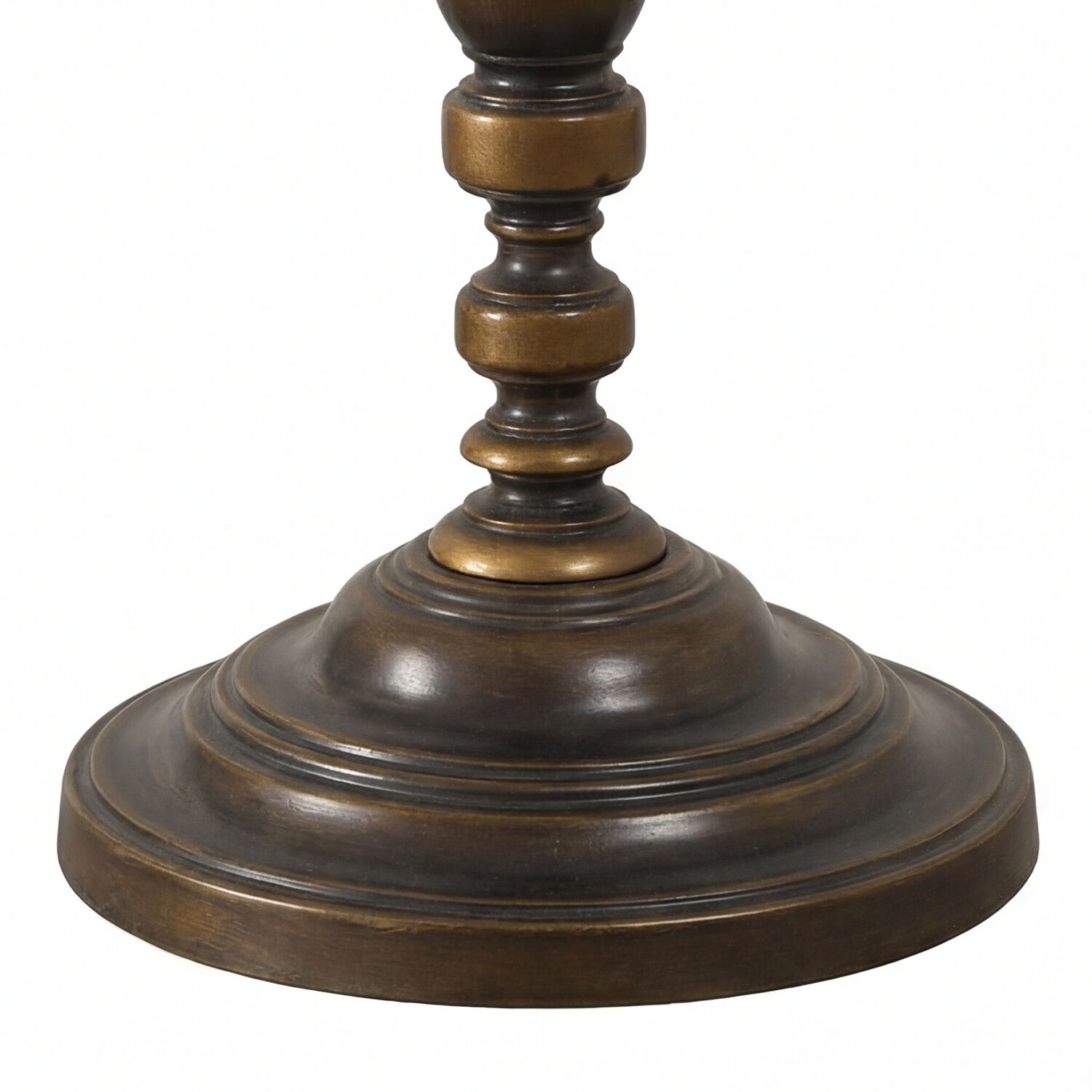 stehleuchte_stehlampe_helissent_1_flammig_bronze_antik_beige_klassisch_01 Holz, Tischbein, Standfuß, bräunlich, rund