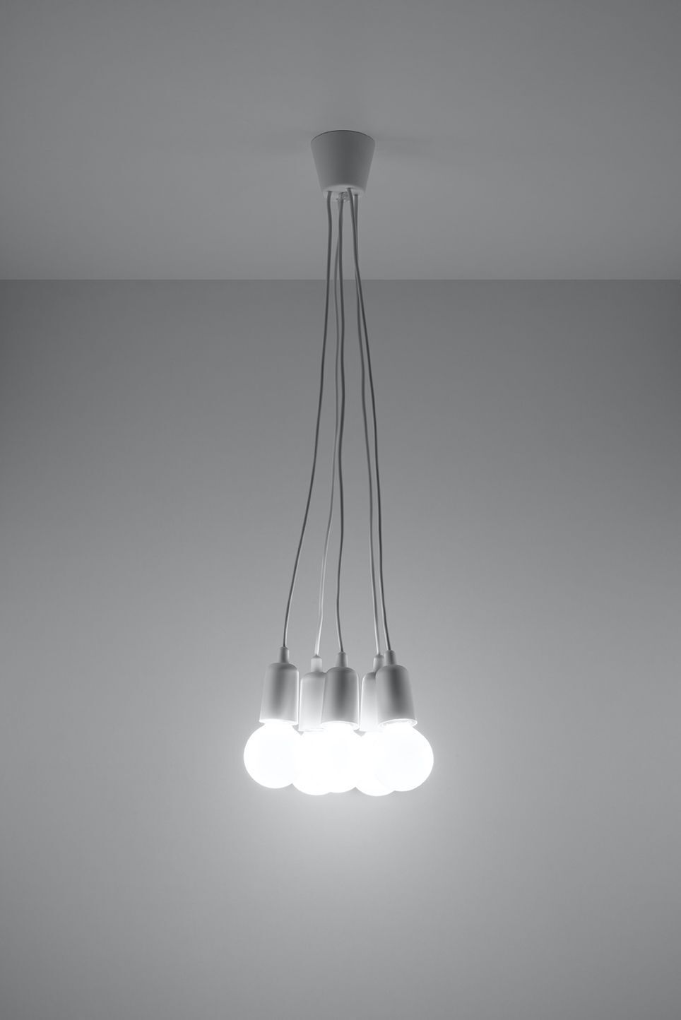Lampe à suspendre réglable NESSA Blanc Profondeur jusqu'à 90cm