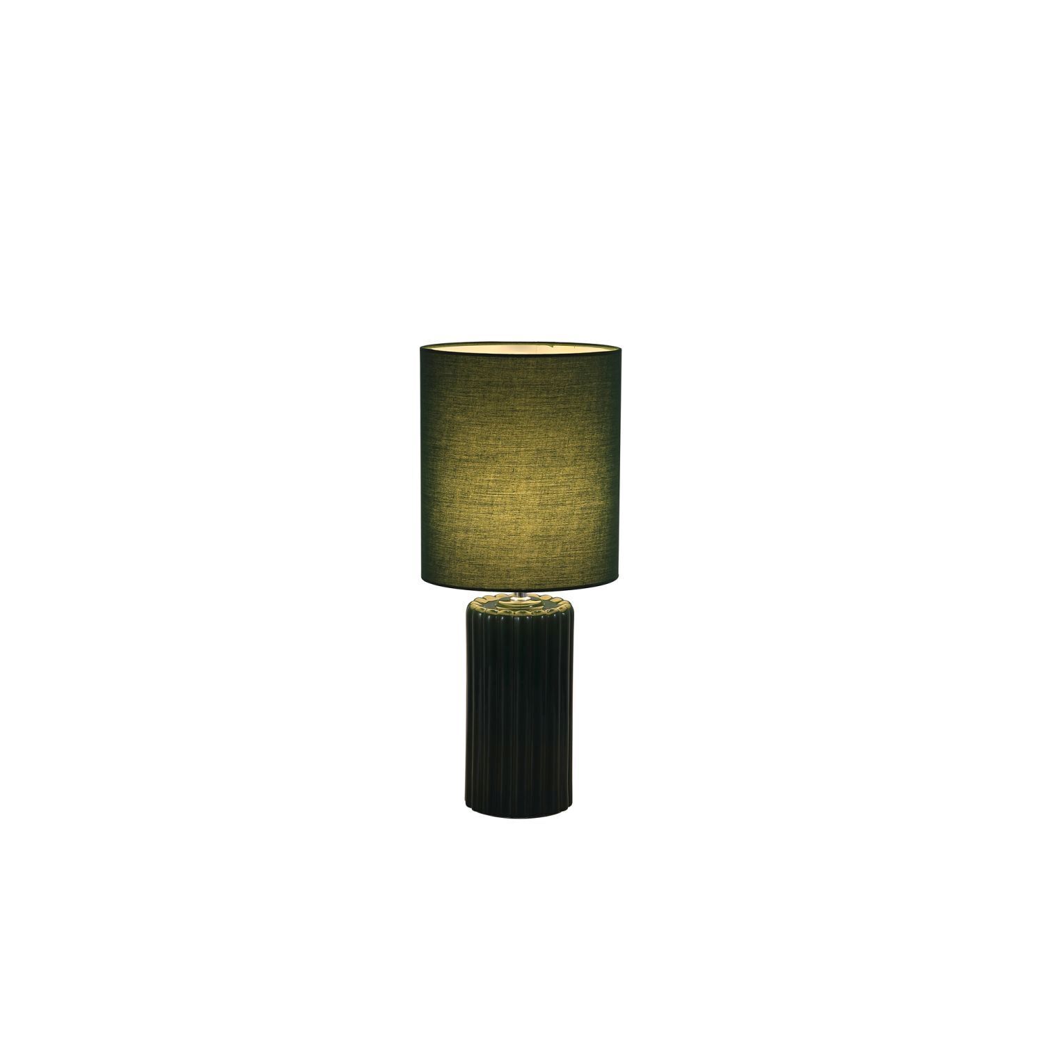 Lampe de table tissu céramique E14 51 cm vert olive Lampe, Tischlampe