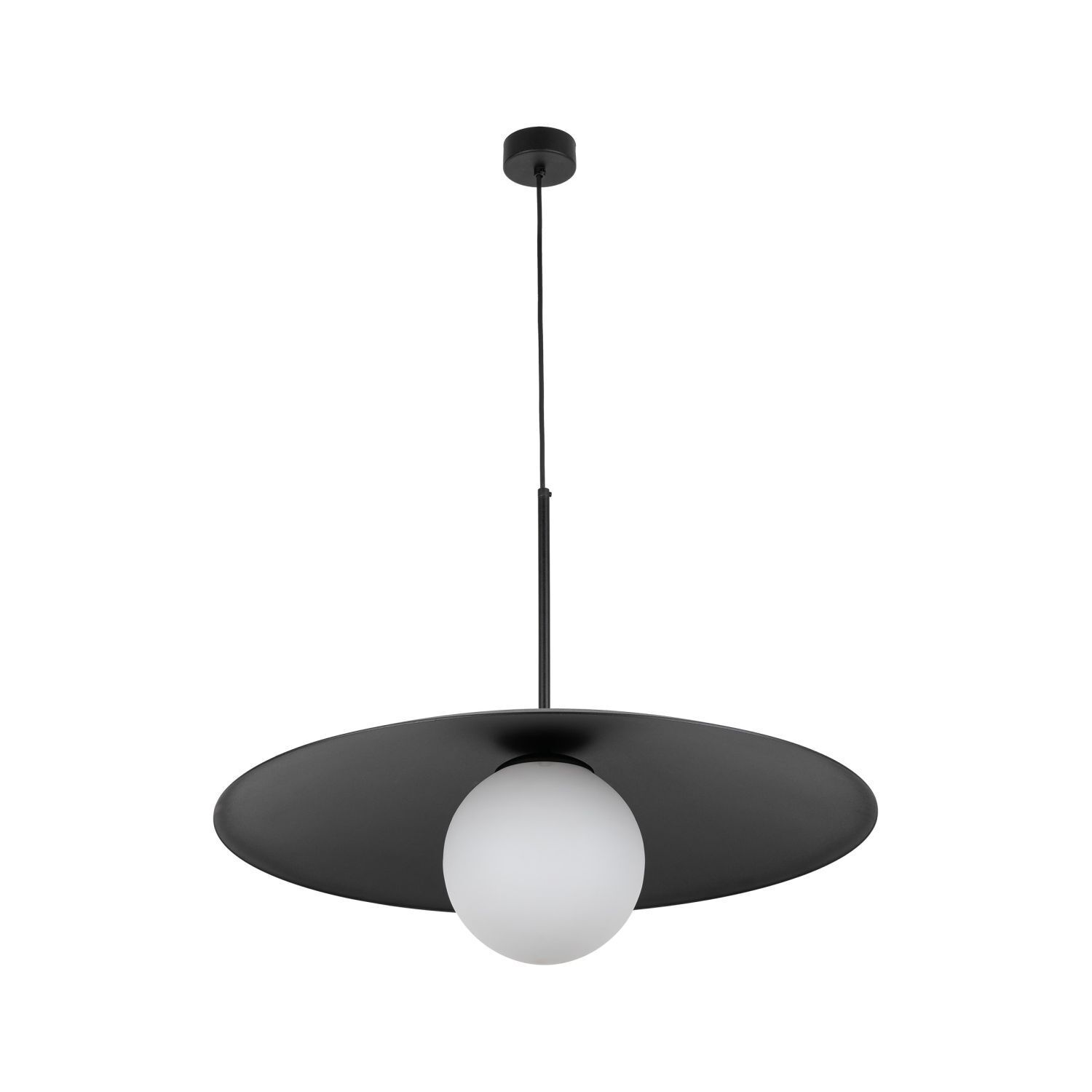 Blendarme Suspension Noir Métal Verre E27 Ø65 cm Lampe, Leuchte, Deckenventilator, Gerät, Elektrisches Gerät