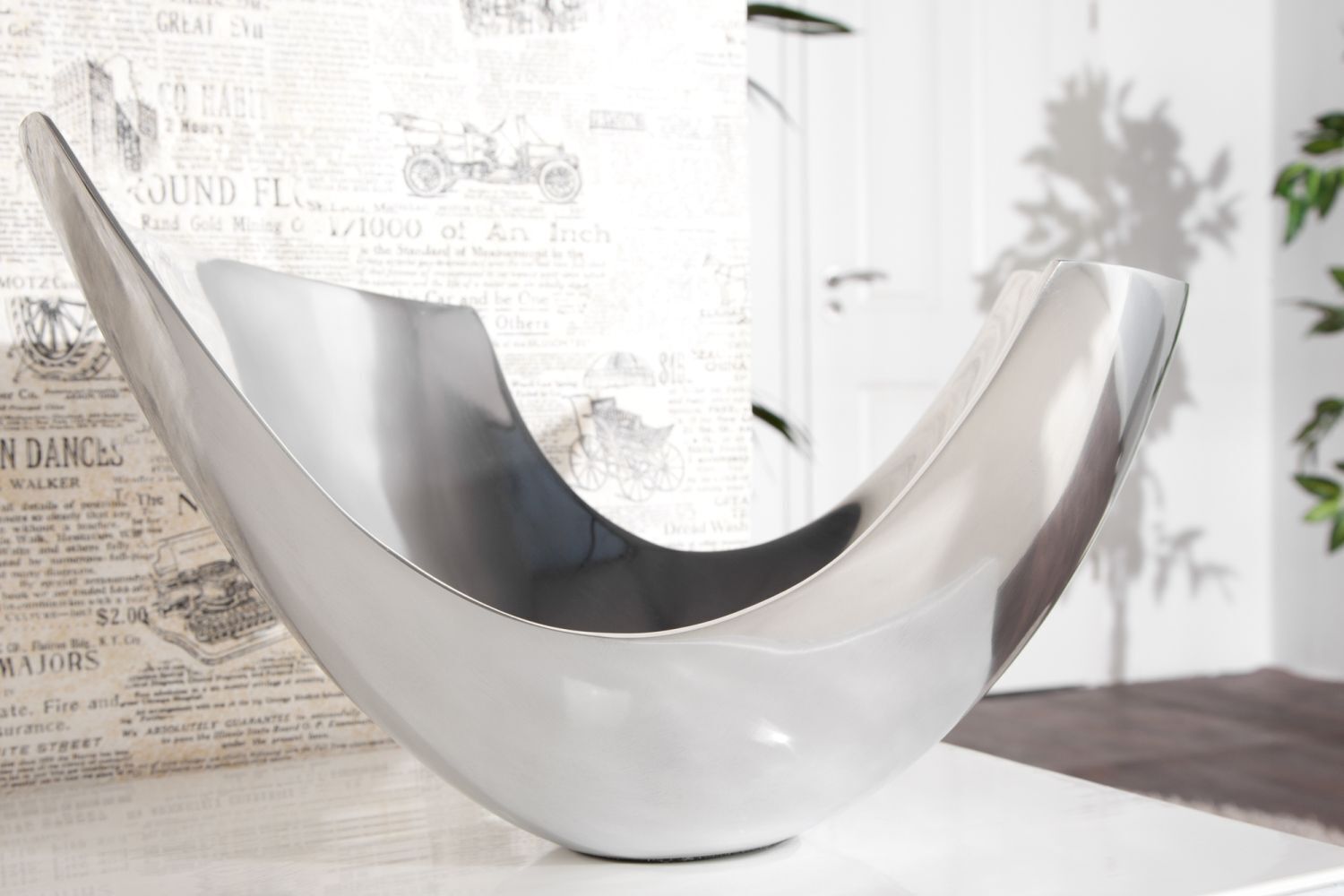 Coupe à fruits en aluminium 35 cm en argent Baden, Wanne, Badewanne, Mobiliar, Schüssel