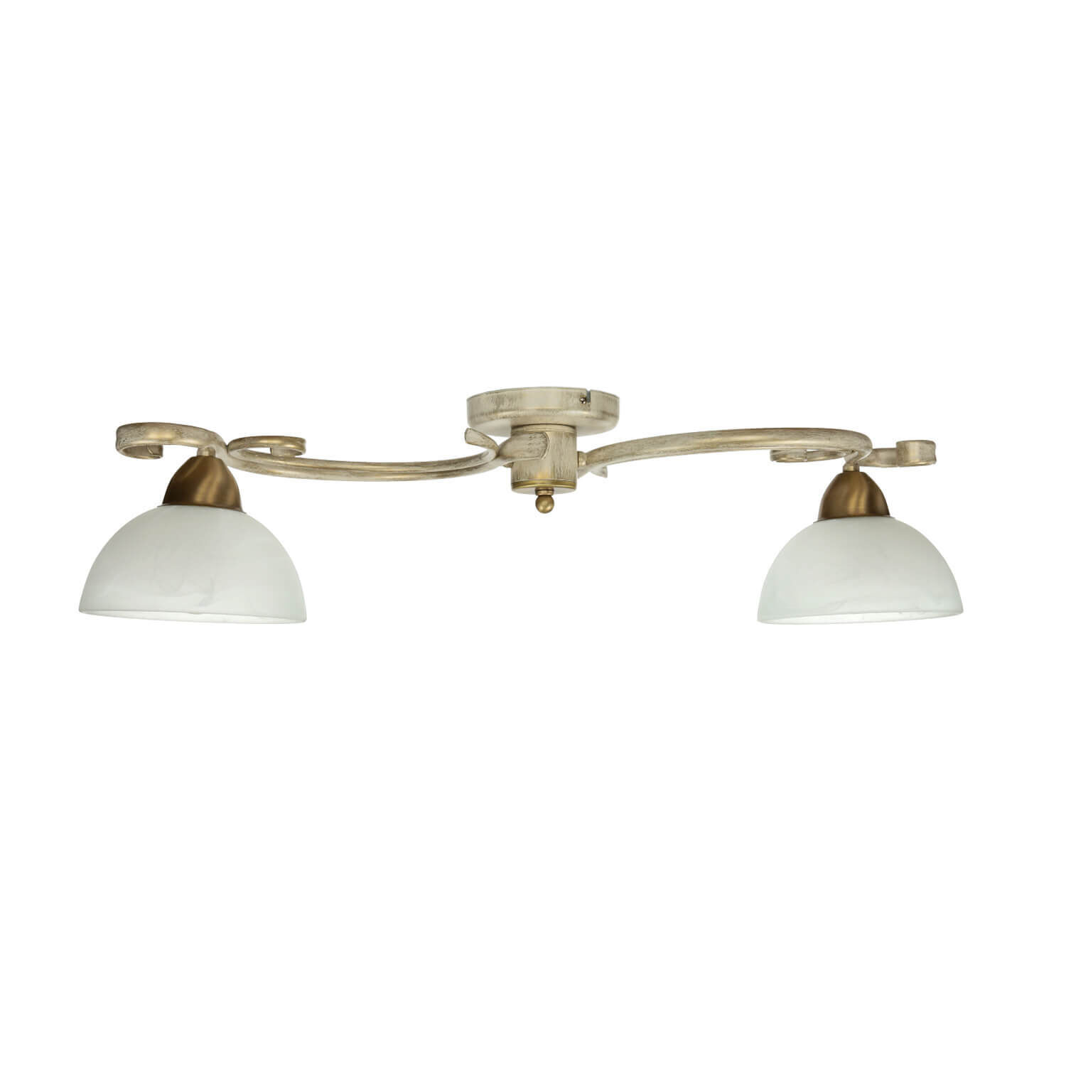 Deckenleuchte AURORA WHITE in Shabby Weiß 2-flmg Leuchte, Deckenleuchte