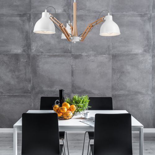 Deckenleuchte TIASIA Holz Modern Wohnzimmer