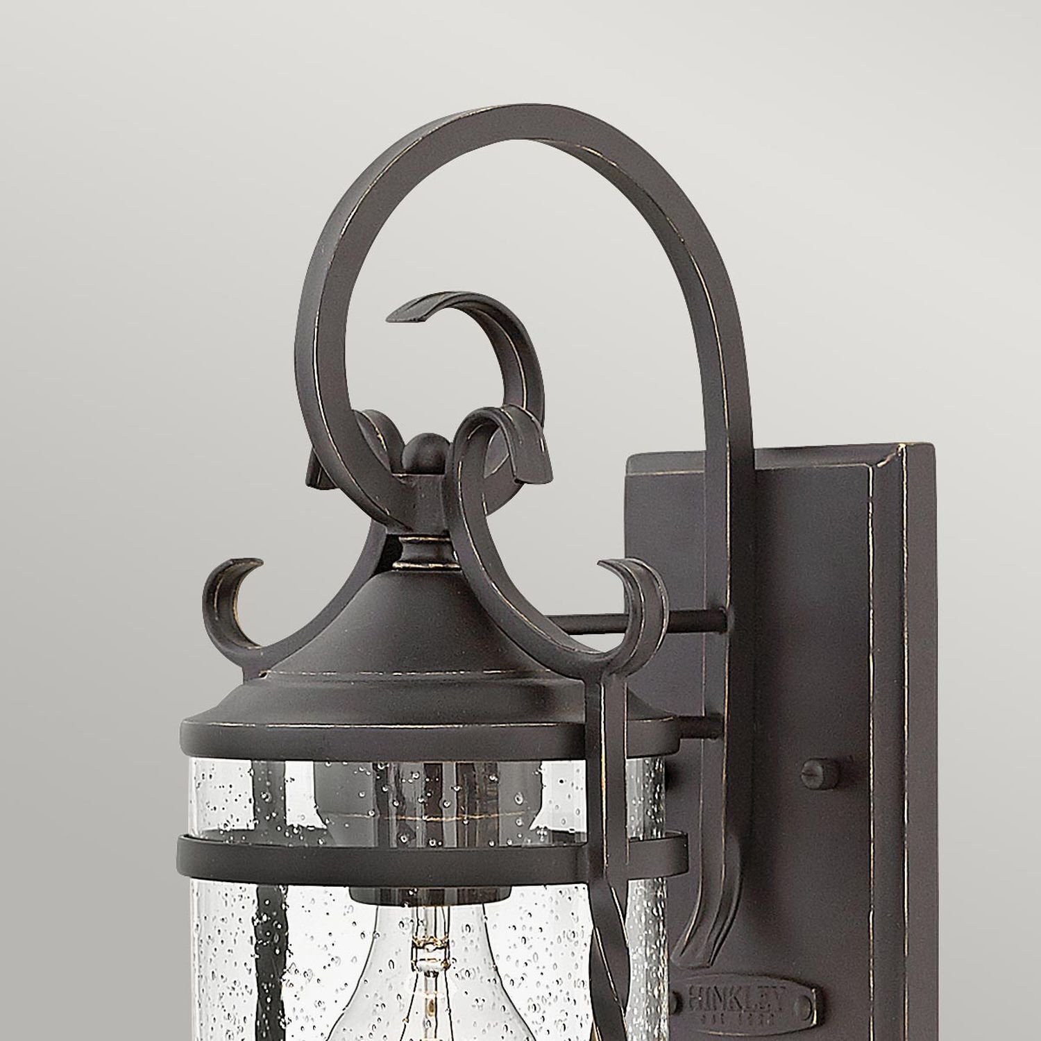 Außenlampe Vintage Aluminium Glas E27 IP44 33 cm hoch