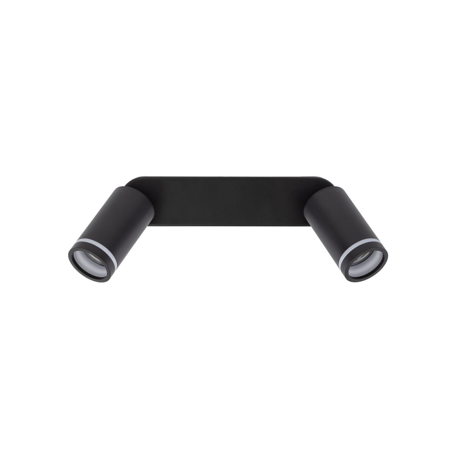 Deckenstrahler Metall 43,5cm lang Schwarz 2-flammig GU10