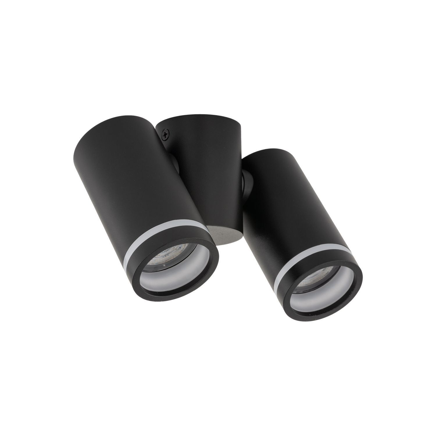 Deckenstrahler Metall klein L: 17 cm Schwarz 2x GU10 Gerät, Fön, Elektrisches Gerät