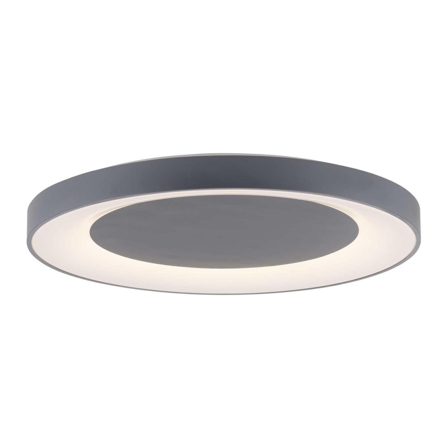 Lampe de plafonnier LED à intensité variable avec télécommande Gris Ø70 cm Deckenleuchte, Leuchte