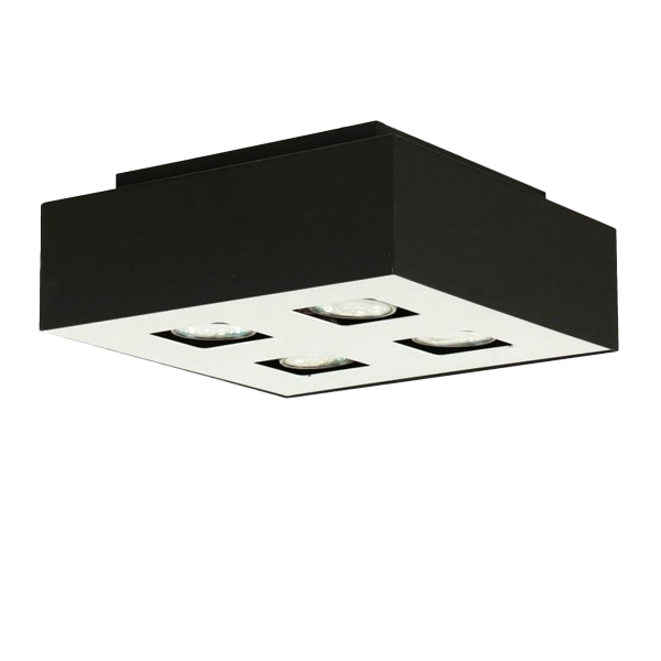 Plafonniers bureau deckenleuchte, quader, LED, schwarz, drei bis vier-leds