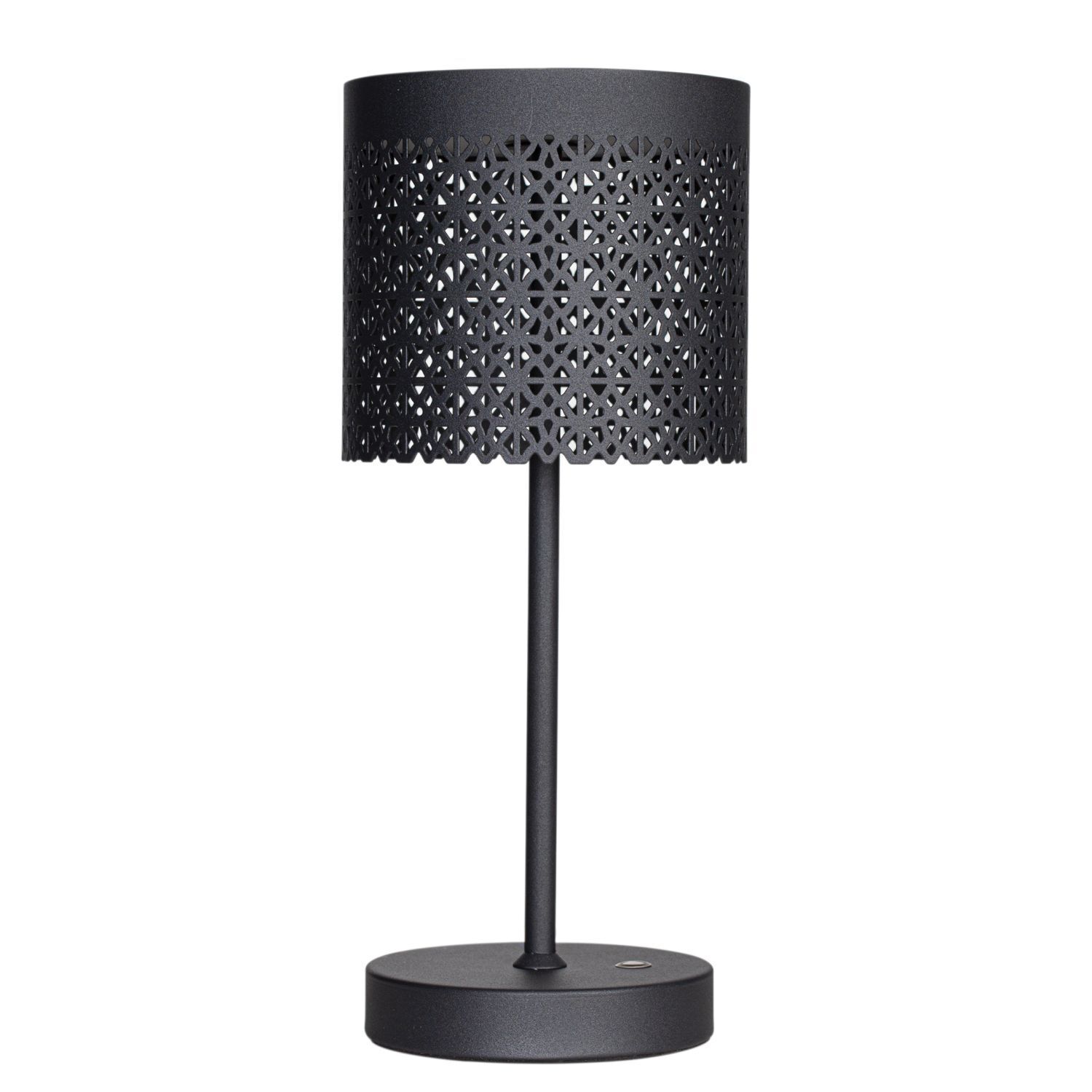 Lampe de table LED extérieure batterie gradable sans fil 34,5 cm métal