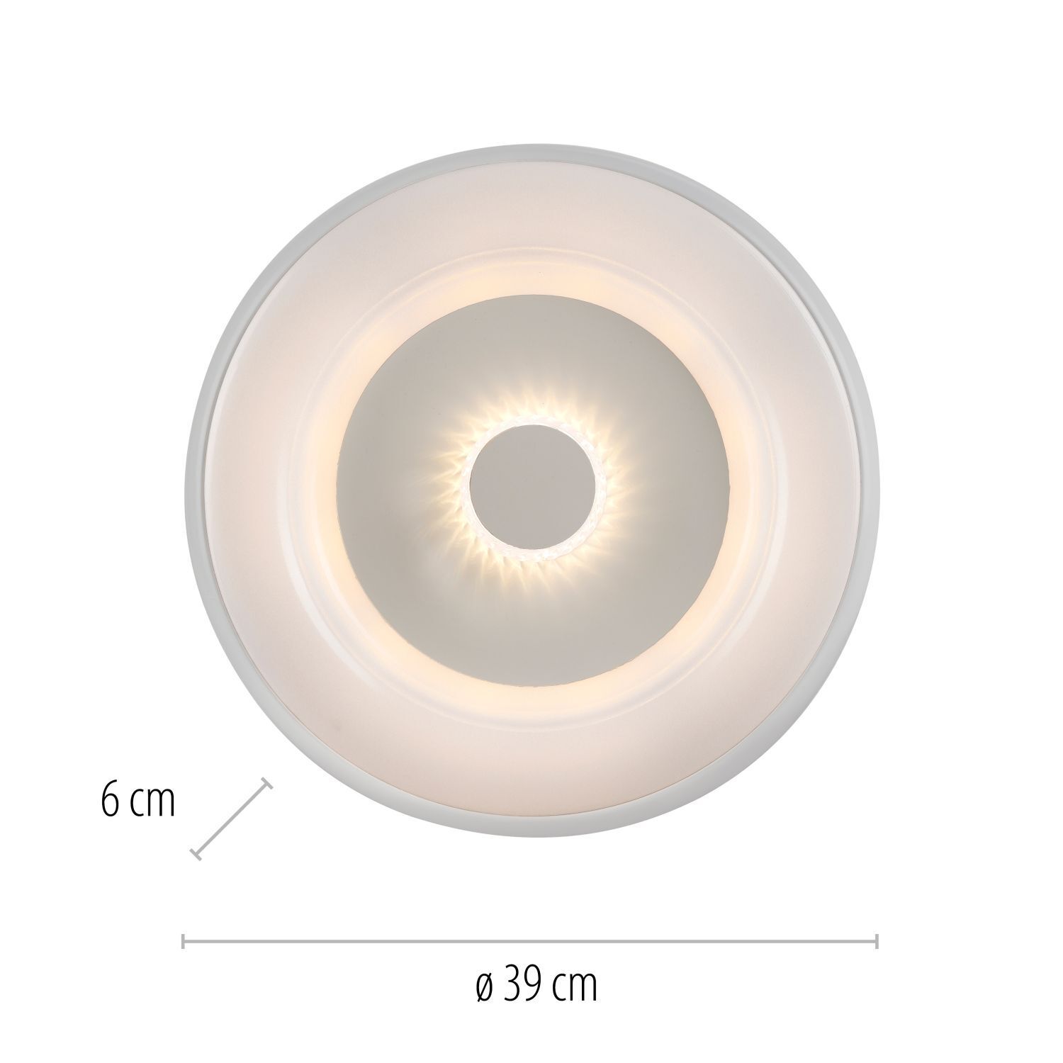 Lampe de plafonnier LED blanc éclairage RGB avec Ø39 cm 2200 lm Deckenleuchte, Leuchte, Maschine, Rad