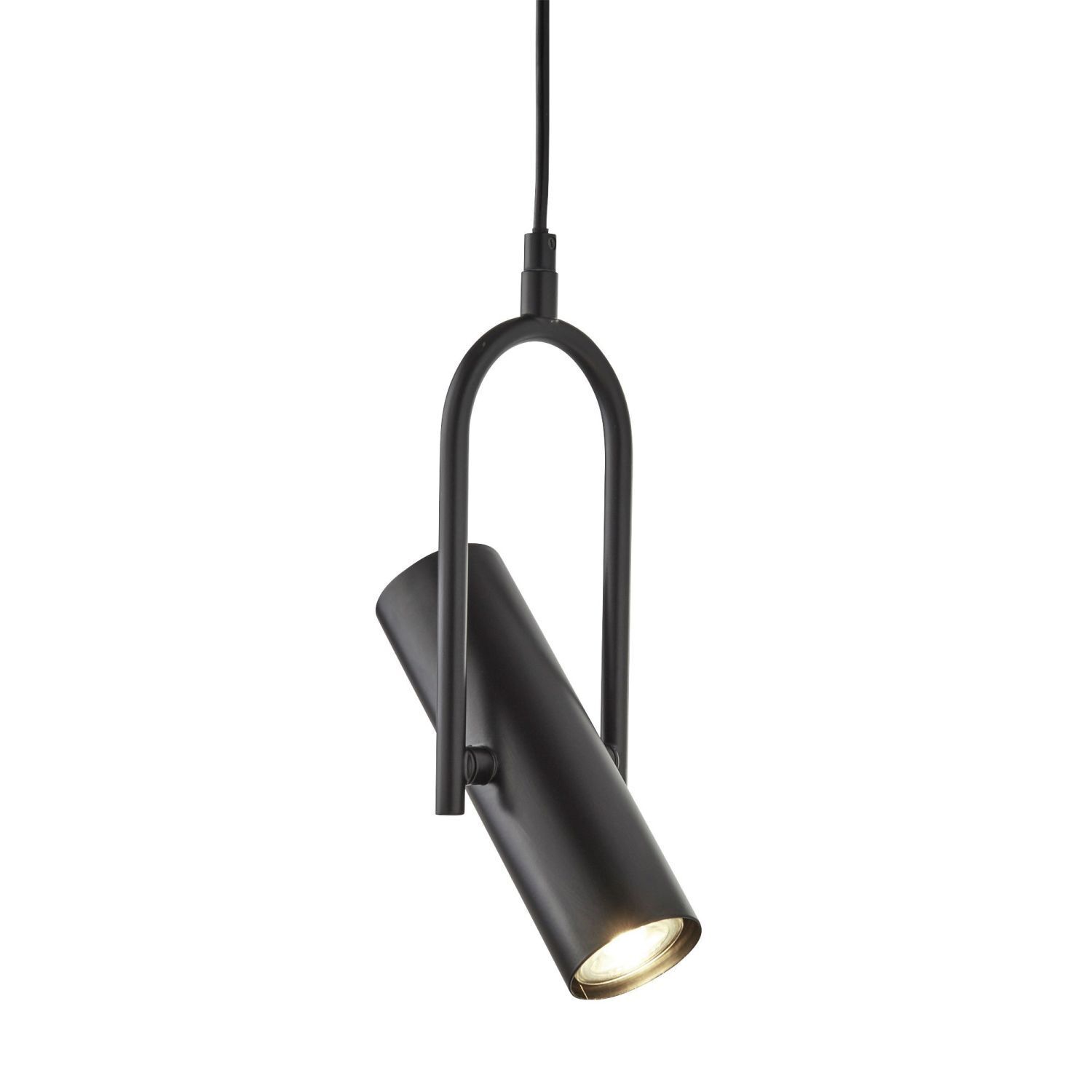 Suspension réglable Noir GU10 Métal Moderne ELENA