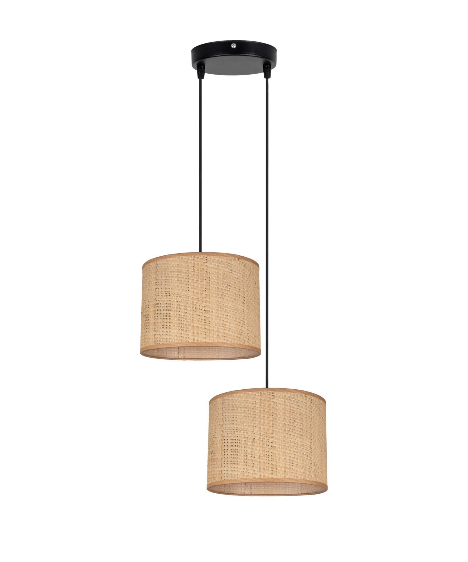 Blendarme Lampe suspendue rotin brun E27 L:22 cm Moderne