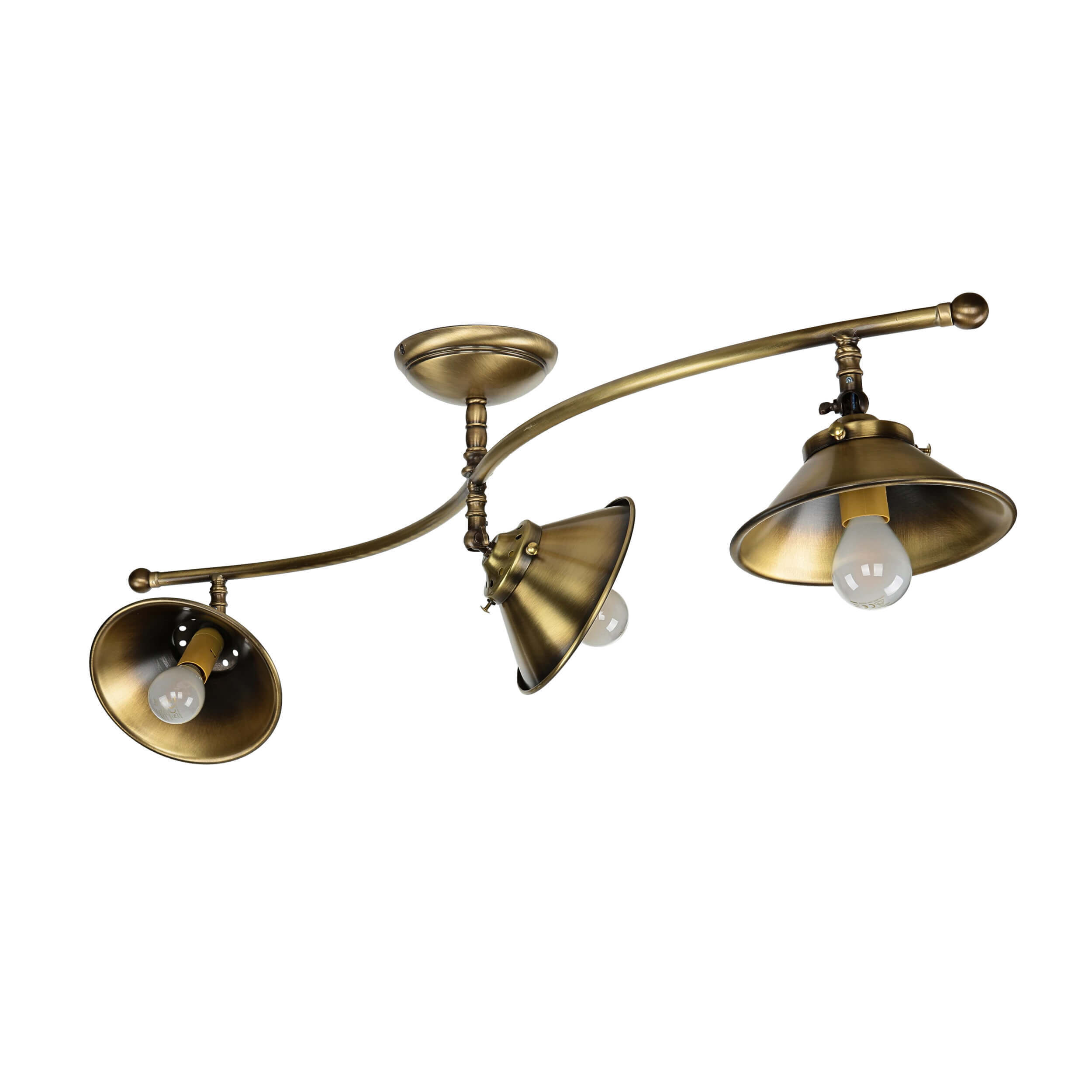 Premium Deckenleuchte Bronze Antik 3-flmg Leuchte, Deckenleuchte