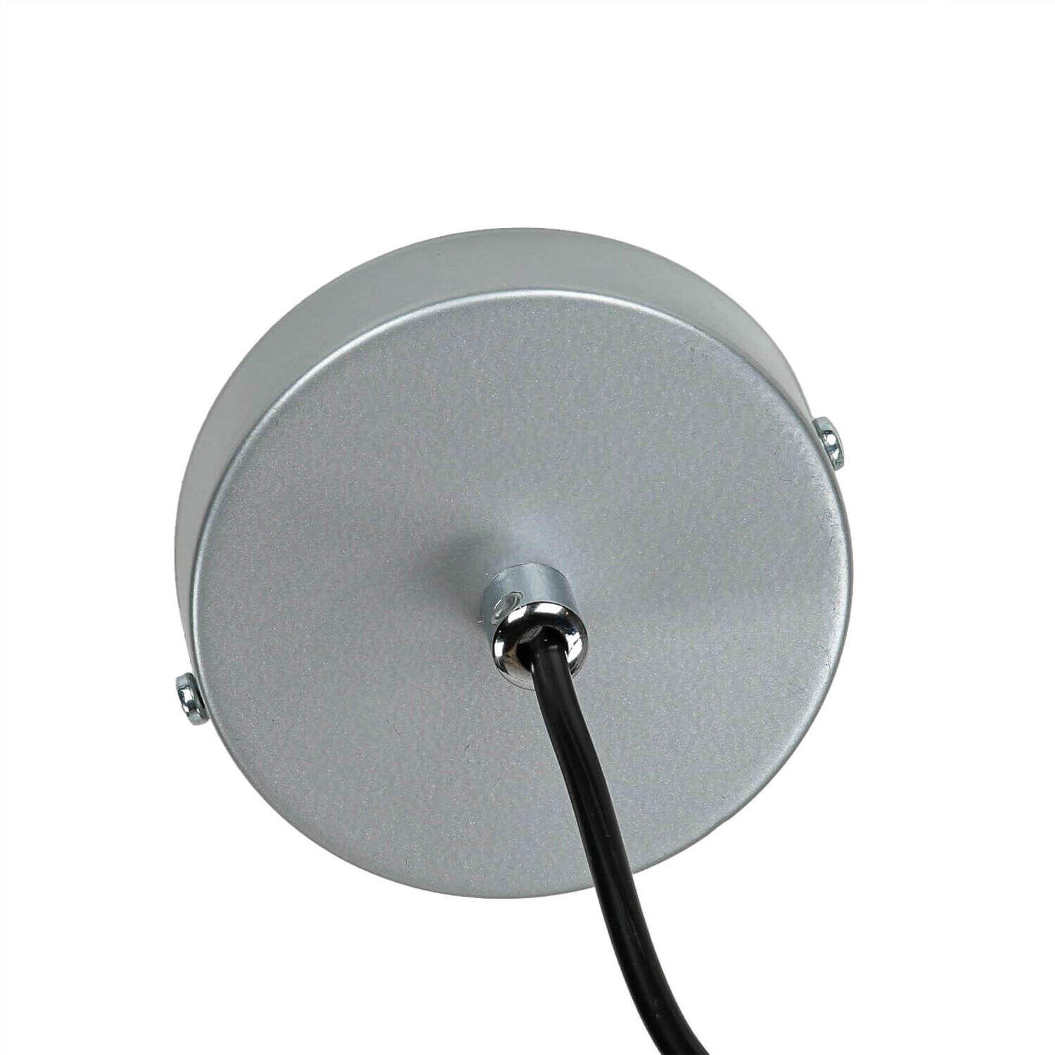 Lampe à suspendre métal rond rétro chrome abat-jour sphérique Lampe à suspendre métal rond rétro chrome abat-jour sphérique