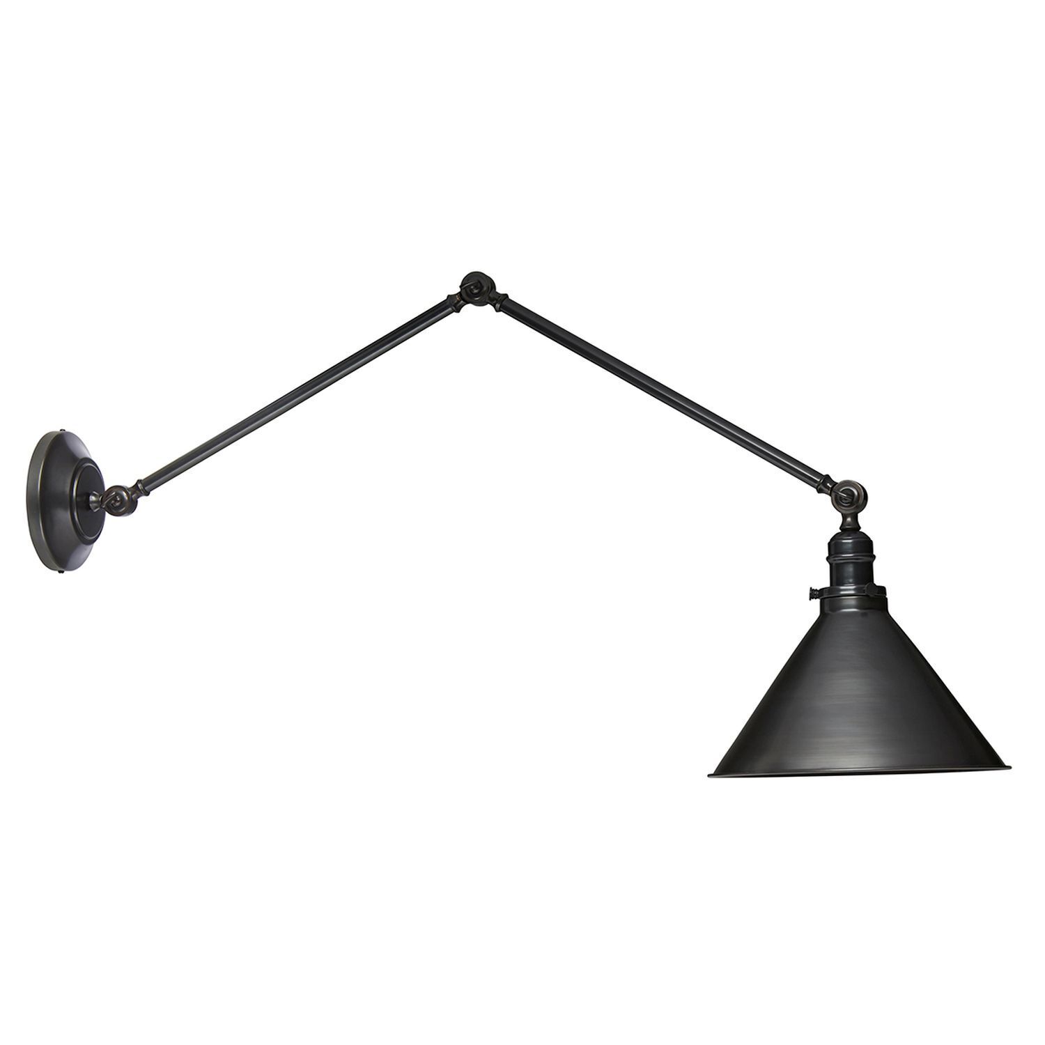 deckenleuchte-deckenlampe-ismene-1-flammig-bronze-antik-loft-industrie-1022-5 wandlampe, Wandleuchte, Schwarz, Metall, -