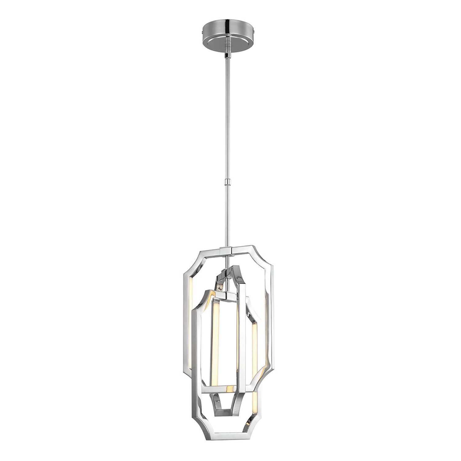 LED Deckenlampe Metall in Nickel Modern Esszimmer