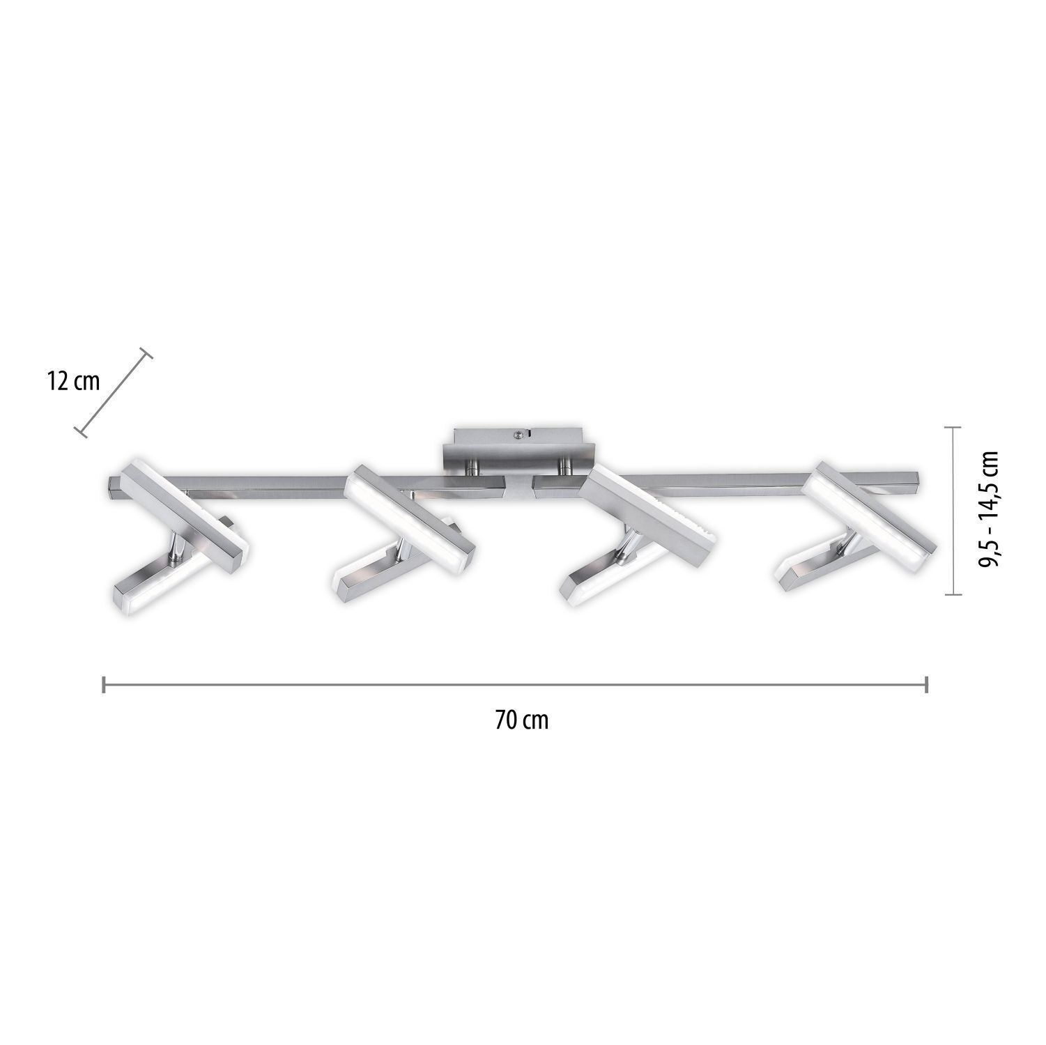 LED Deckenspot in Stahl Metall flexibel 225 lm 70 cm Elektronik, Hardware