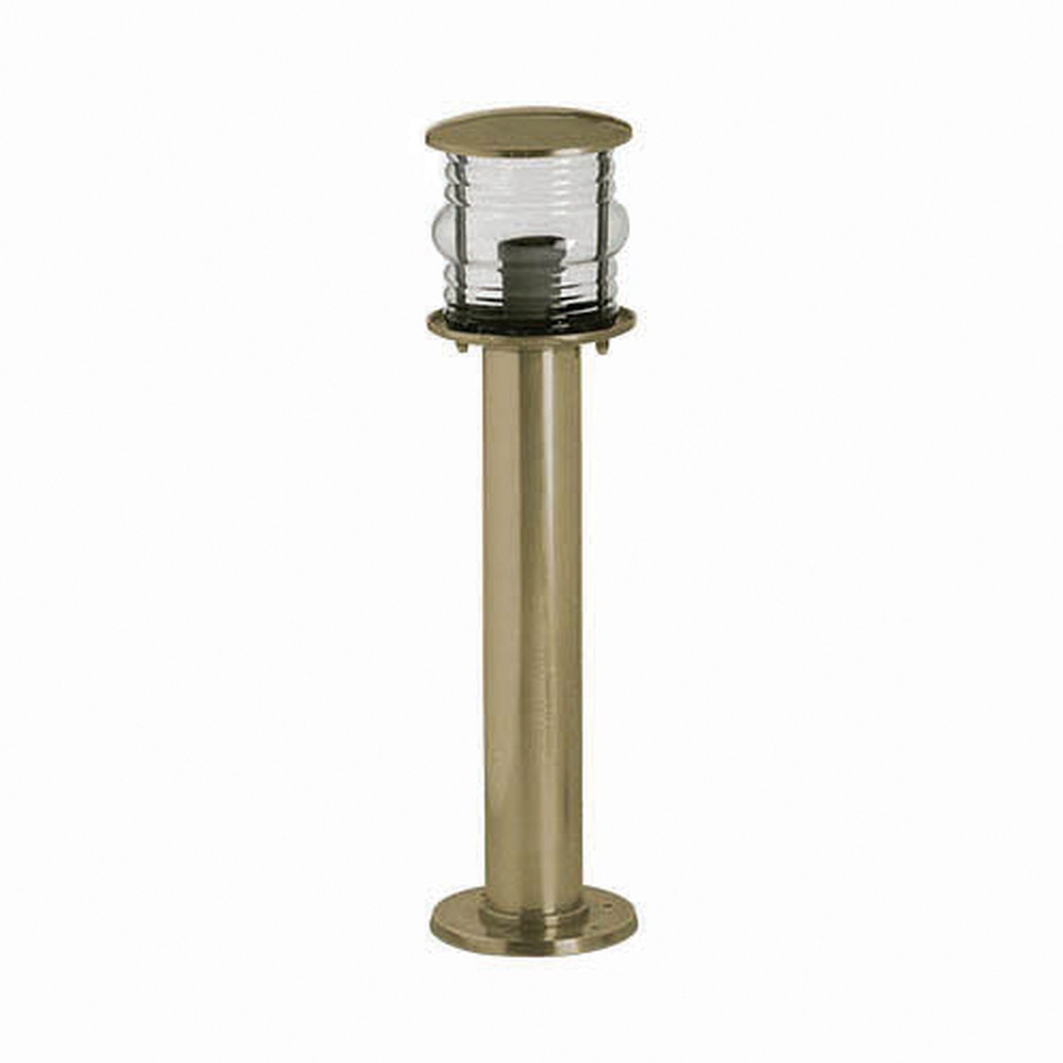 Außenlampe Echt-Messing Glas 50 cm hoch IP53 in Messing