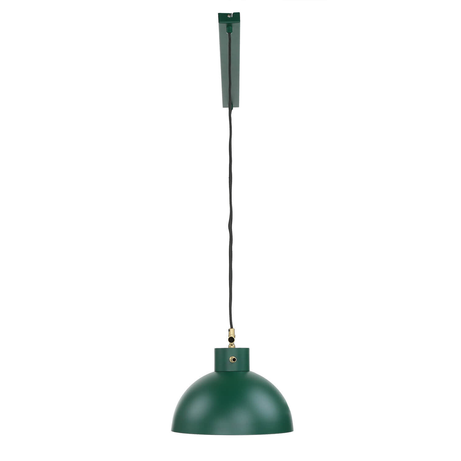 Elegante Pendelleuchte Dunkelgrün Gold E27 85,5 cm Lampe