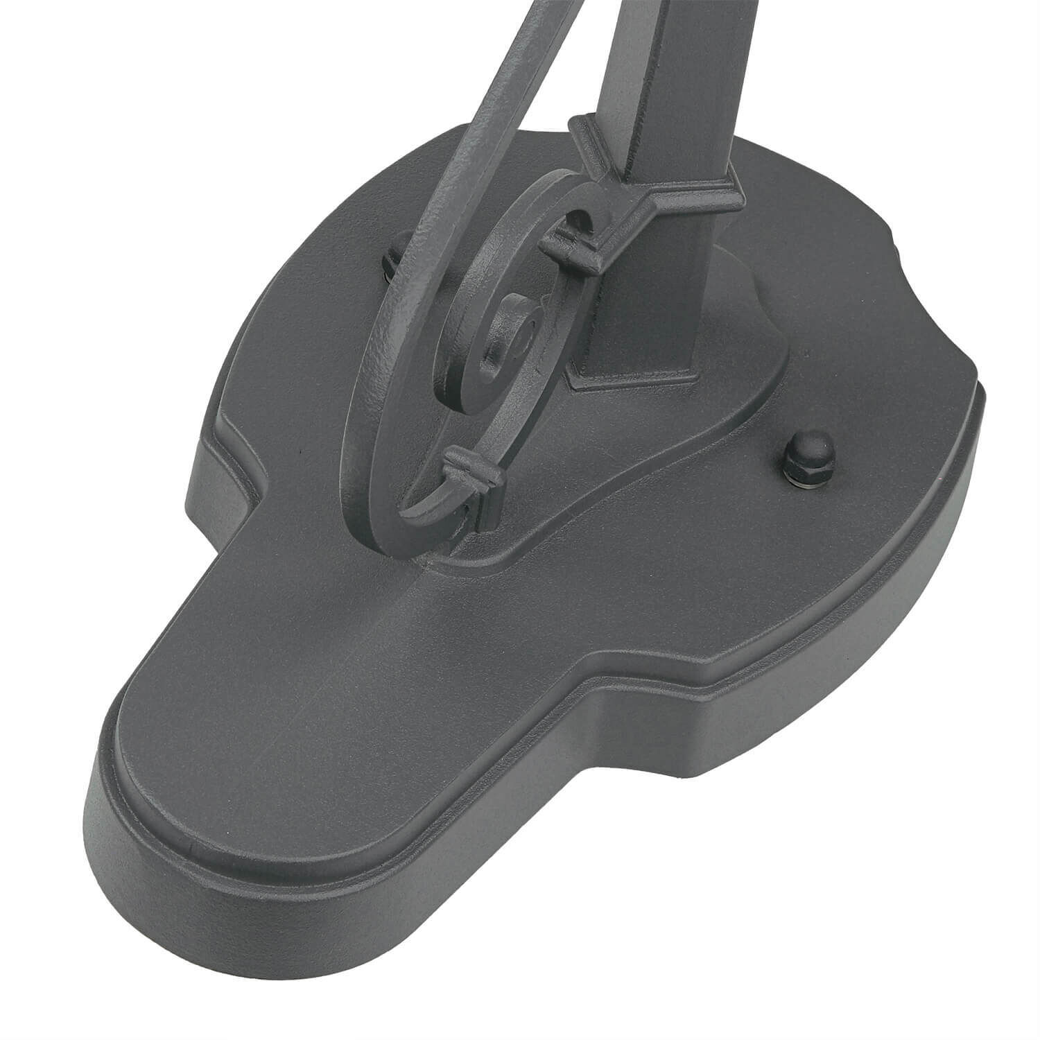 Außenleuchte Rustikal E27 Grau Glas Alu H: 54 cm IP23 Elektrisches Gerät, Mikrophon, Pedal