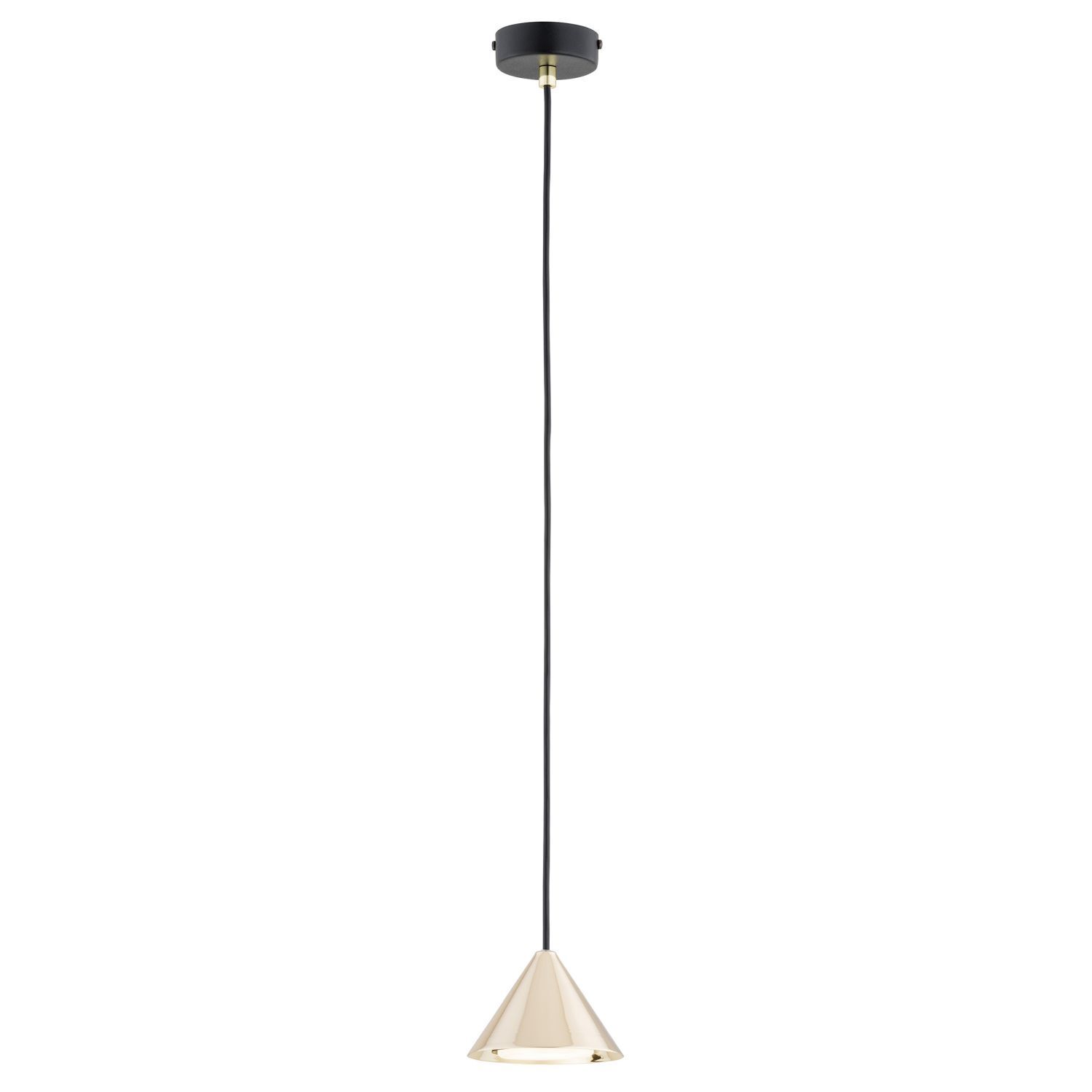 Pendelleuchte Schwarz Gold GX53 Ø 12 cm schmal MIRA Lampe