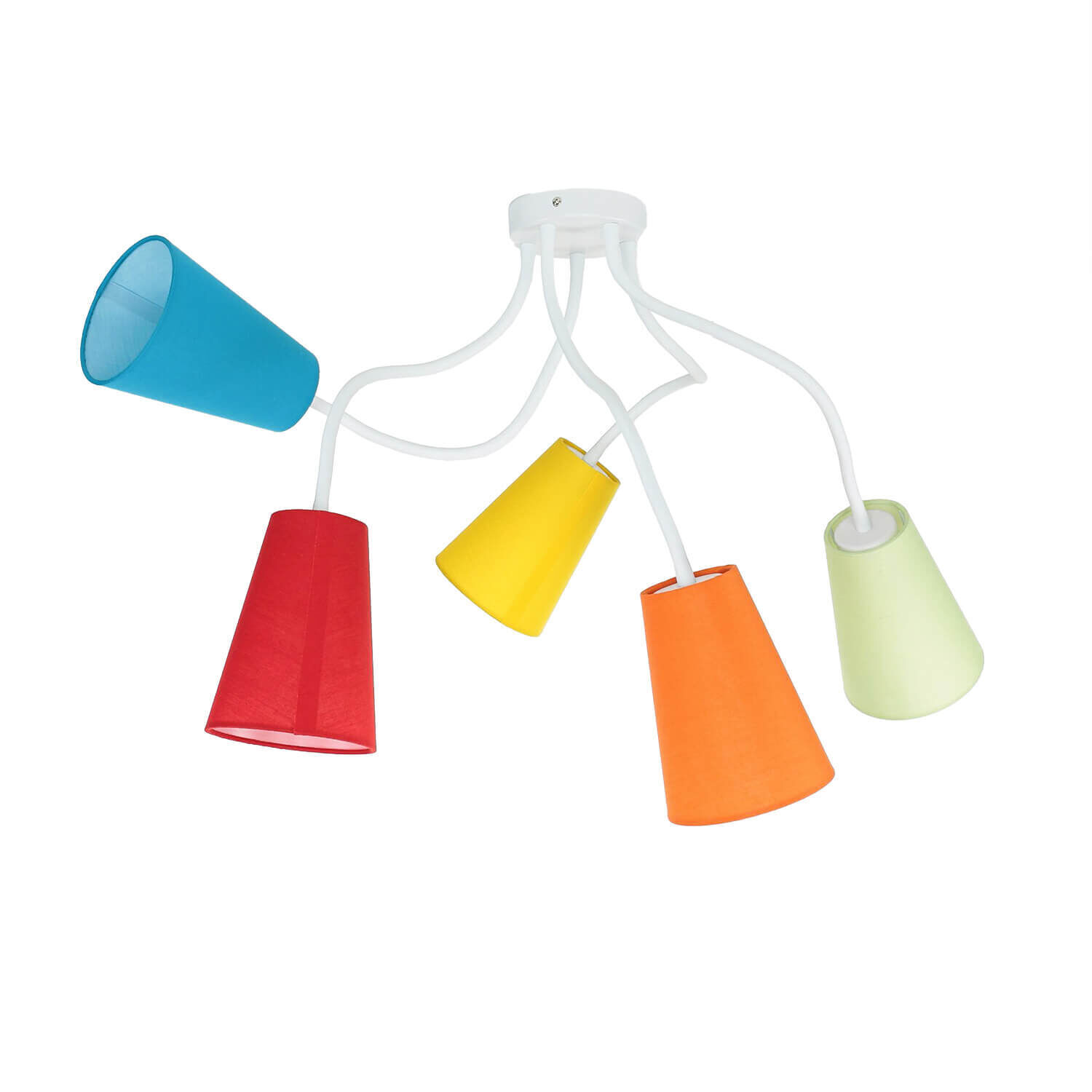 Bunte Deckenlampe Kinderzimmer flexible Arme 5flmg Lampe, Lampenschirm, Dynamit, Waffe