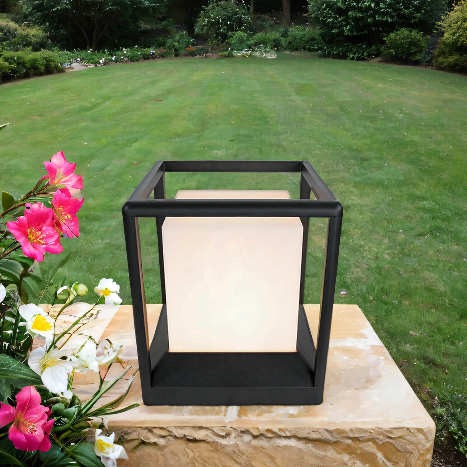 Gras, Lampe, Rasen, Laterne, Hinterhof