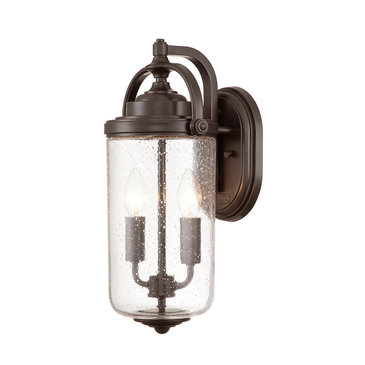 Lampe d'extérieur murale verre E14 IP44 43,2 cm de haut 2x E14 Vintage Leuchte, Lampe