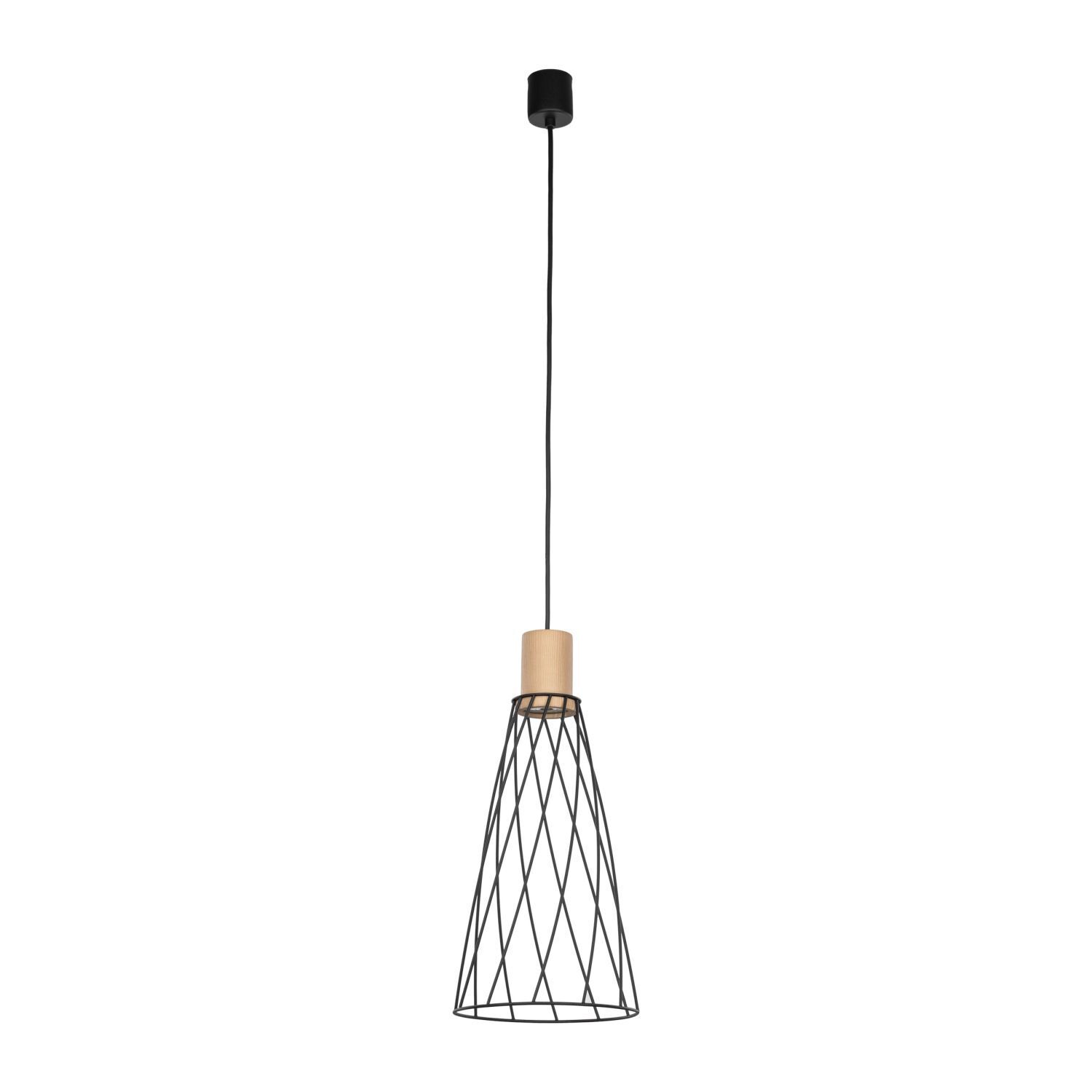 Suspension Pin noir Ø 19 cm H : max. 180 cm GU10