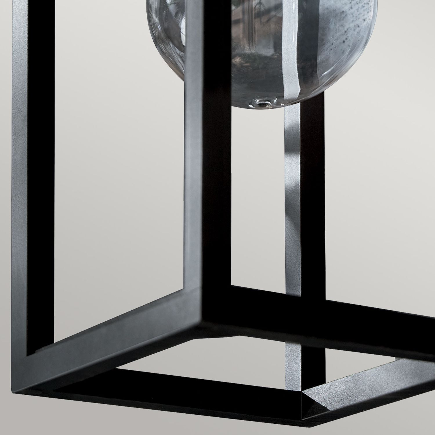 Wandlaterne Schwarz für E27 IP44 45,7 cm hoch Vintage Lampe, Beleuchtung