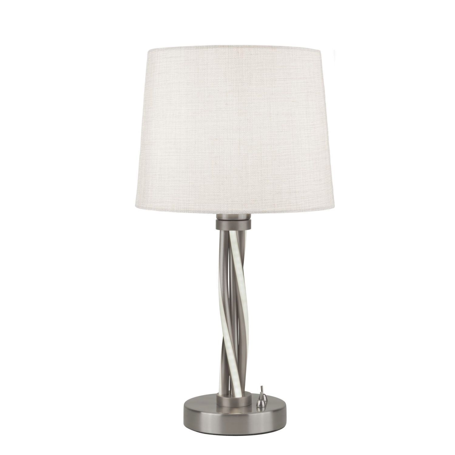 Lampe de table LED E27 H : 47 cm colonne éclairée