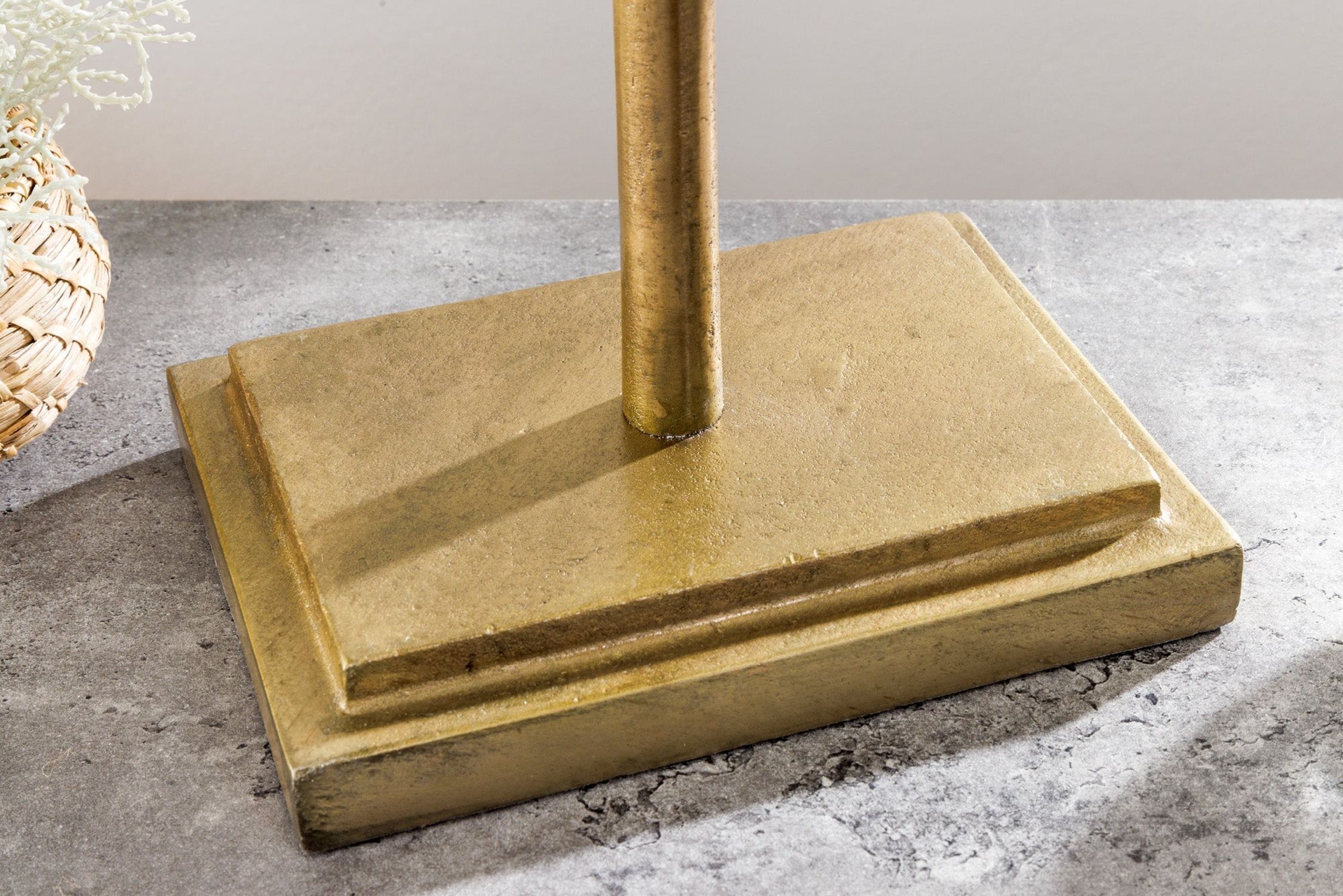 Statue Déco Table en or Wal Design 70 cm de long artisanat
