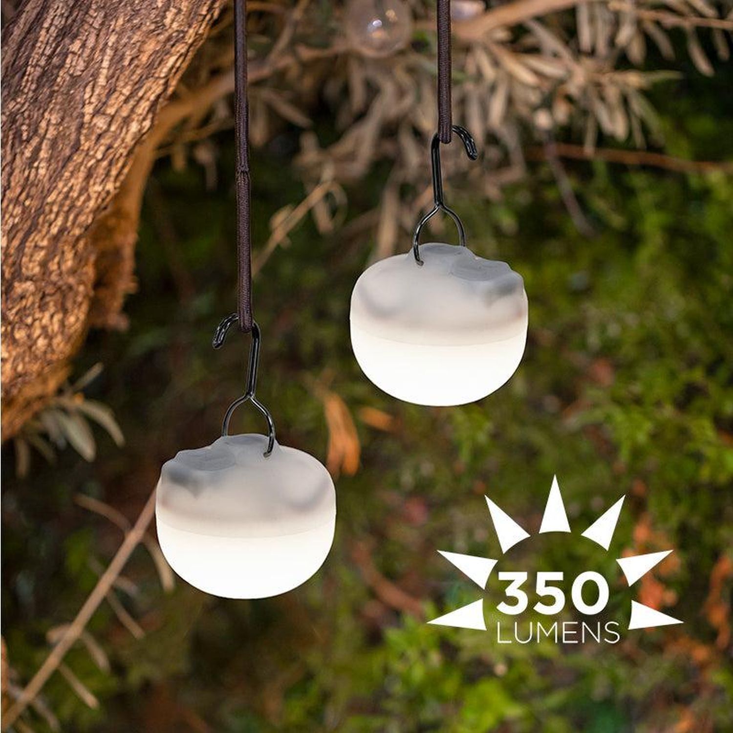 Lampe de camping LED Set de 3 batteries Crochet Aimant gradable IP54
