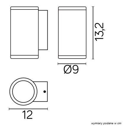 Outdoor Wandleuchte Anthrazit IP54 Aluminium GU10