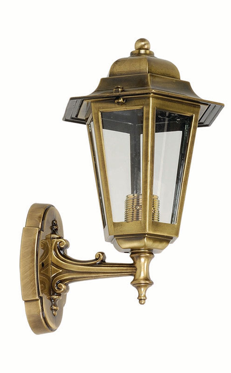 Wandlampe Messing IP43 außen Rustikal Antik PRESPES