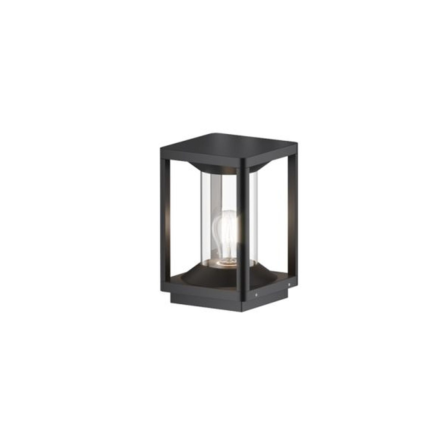 Pollerleuchte Aluminium E27 IP54 22 cm hoch Graphit