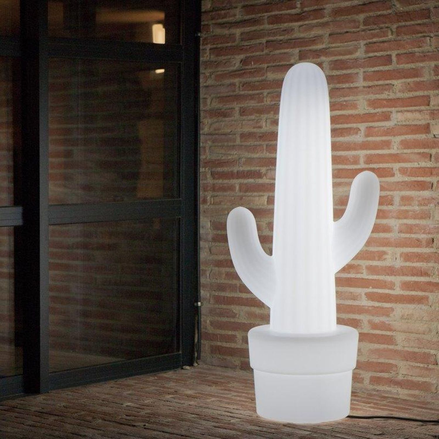 Lampe décorative LED d'extérieur à variation de couleur 100 cm IP65 Cactus Drinnen, Innenarchitektur