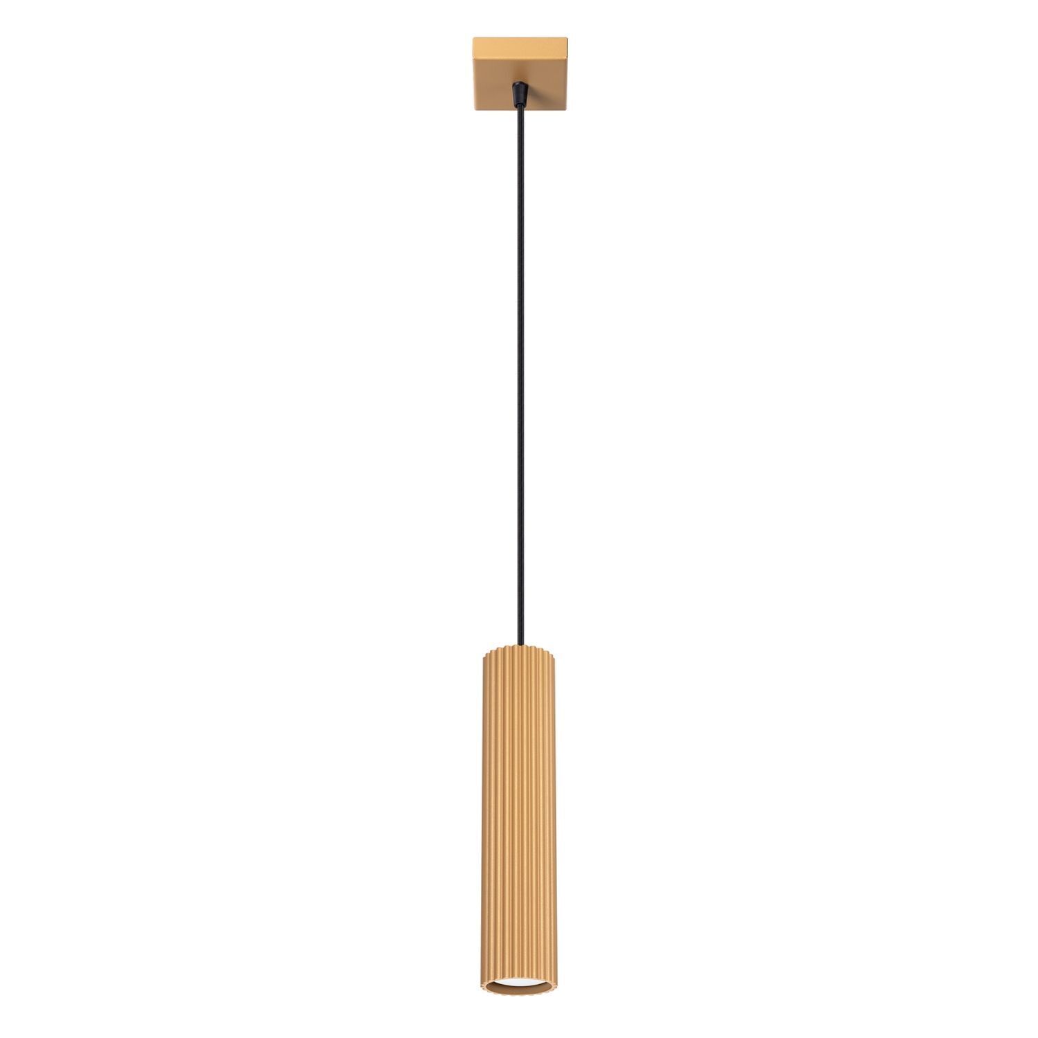 Pendelleuchte GU10 B: 8 cm H: max. 118 cm Aluminium in Gold Lampe