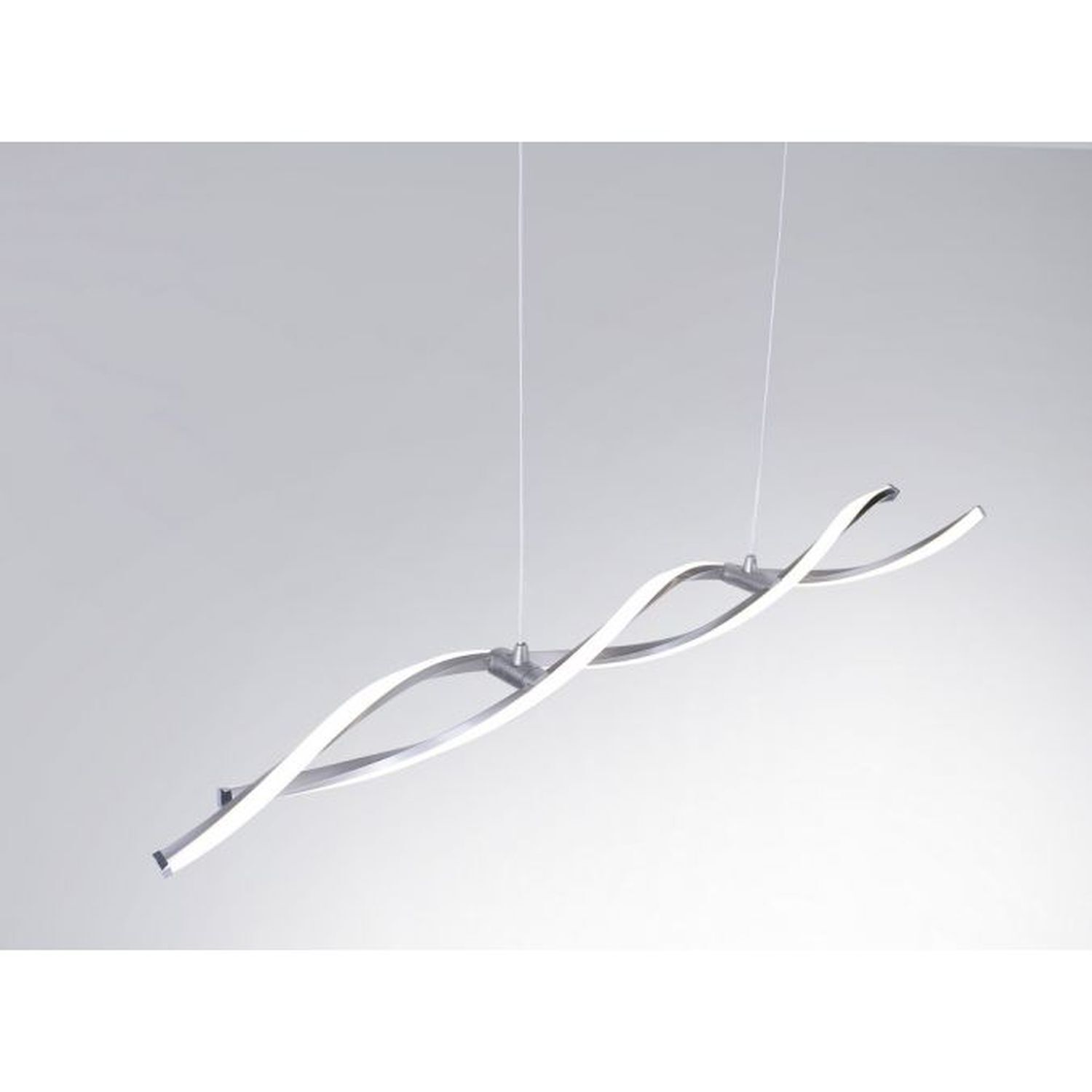 Große LED Hängelampe in Stahl 110 cm 3000 K dimmbar